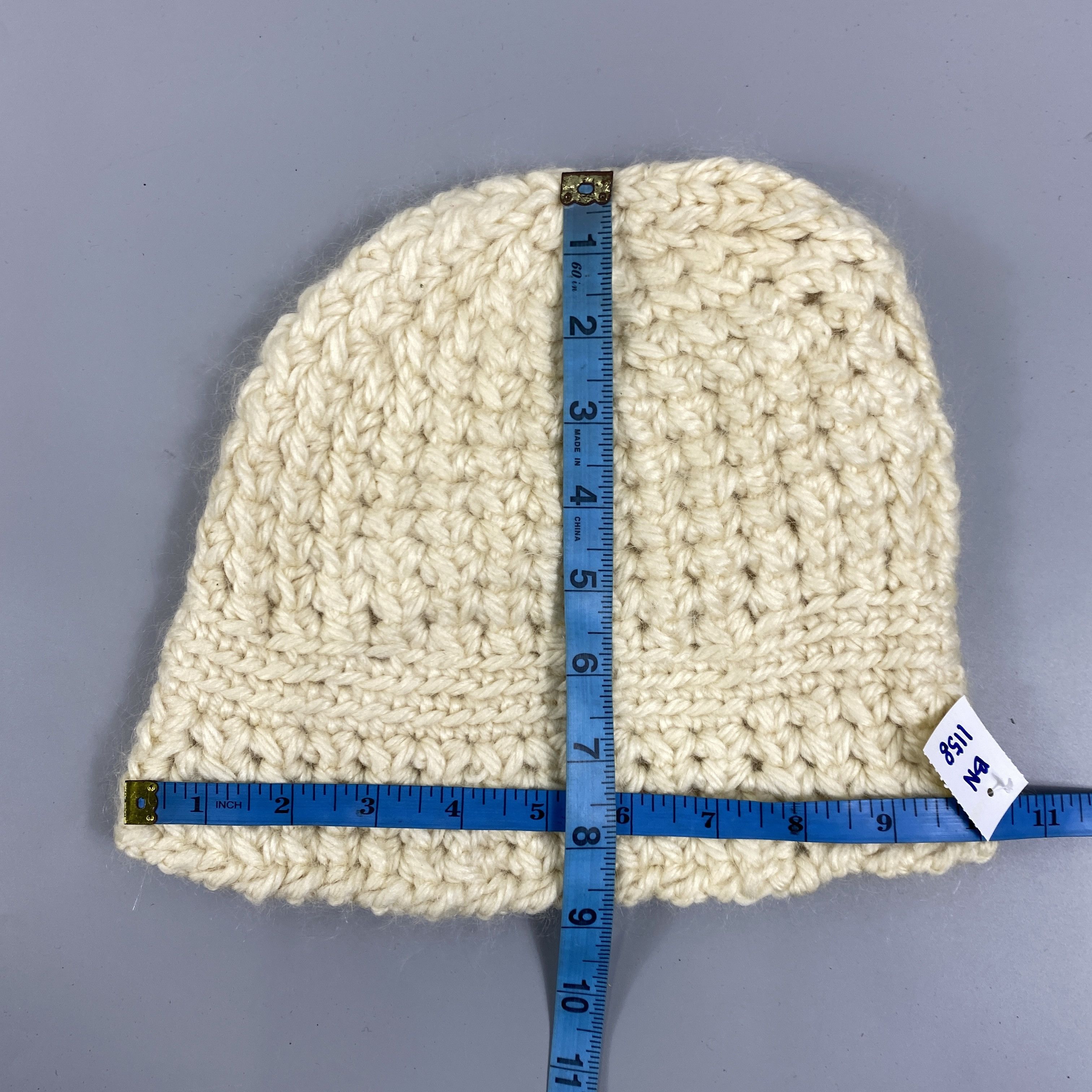 Japanese Brand Knit Cream Snow Cap Beanie Hat -BN1158 Size ONE SIZE - 5 Thumbnail
