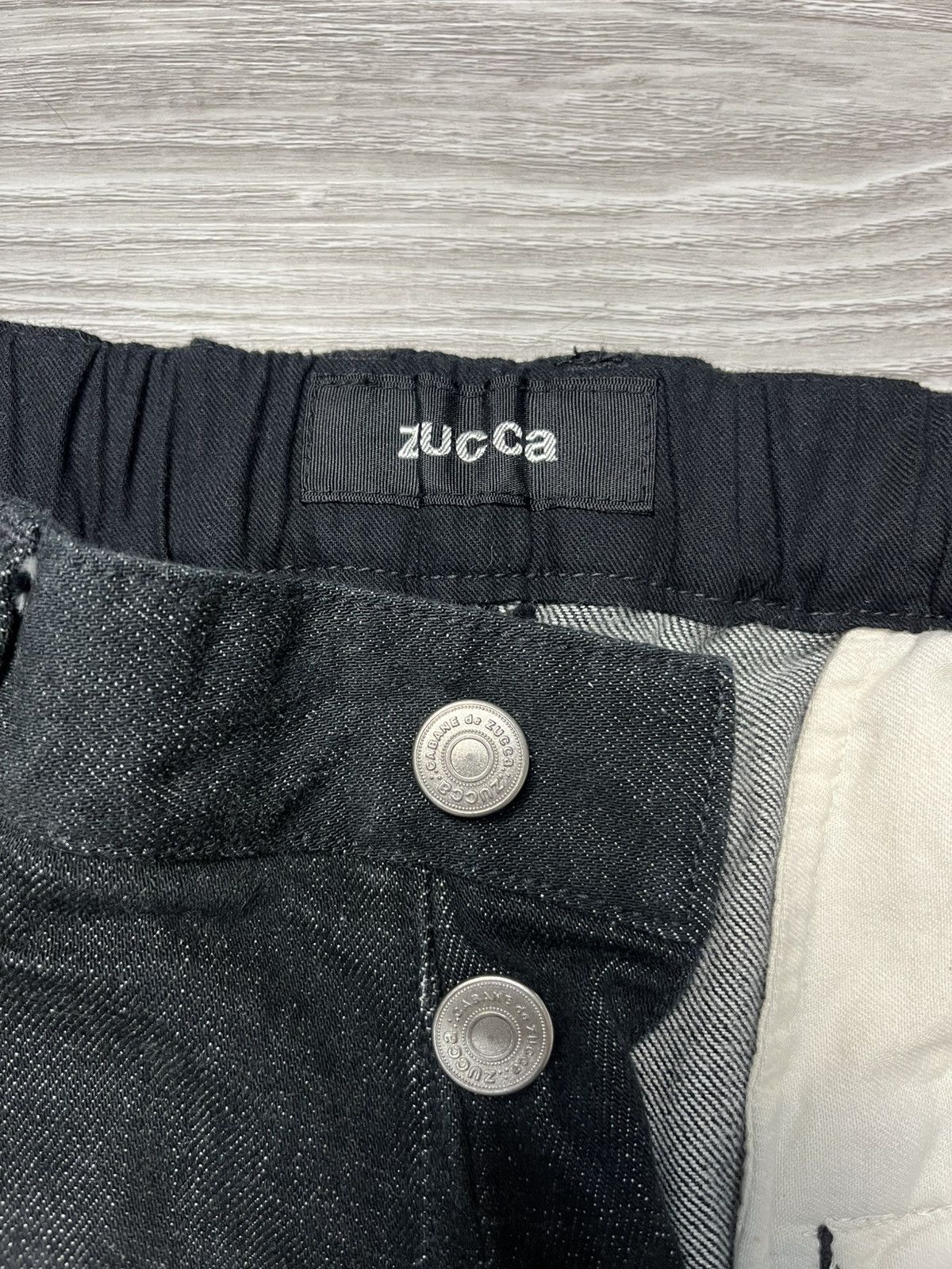 CABANE de ZUCCa × Issey Miyake × Japanese Brand Cabane De Zucca Asymmetrical Multi Button Denim Size US 30 / EU 46 - 7 Thumbnail