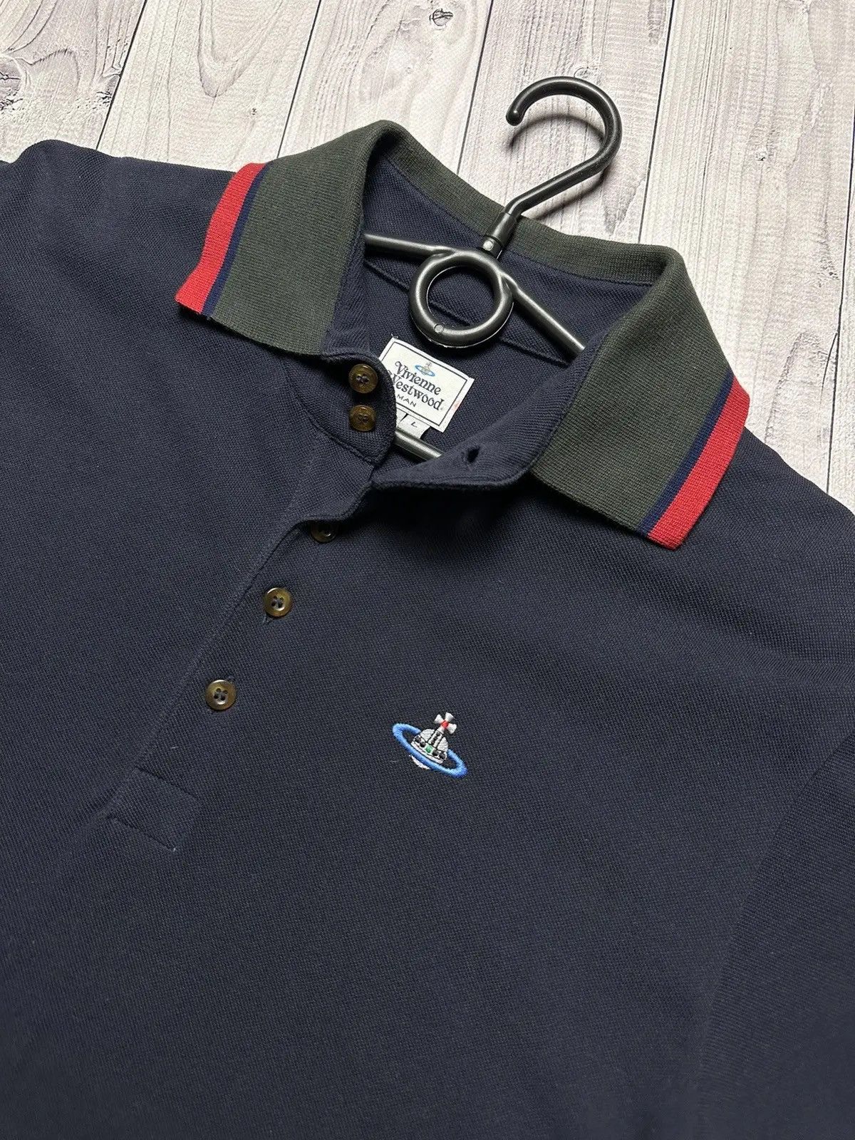 Vivienne Westwood Vintage Vivienne Westwood polo shirt size L logo Size US L / EU 52-54 / 3 - 4 Thumbnail
