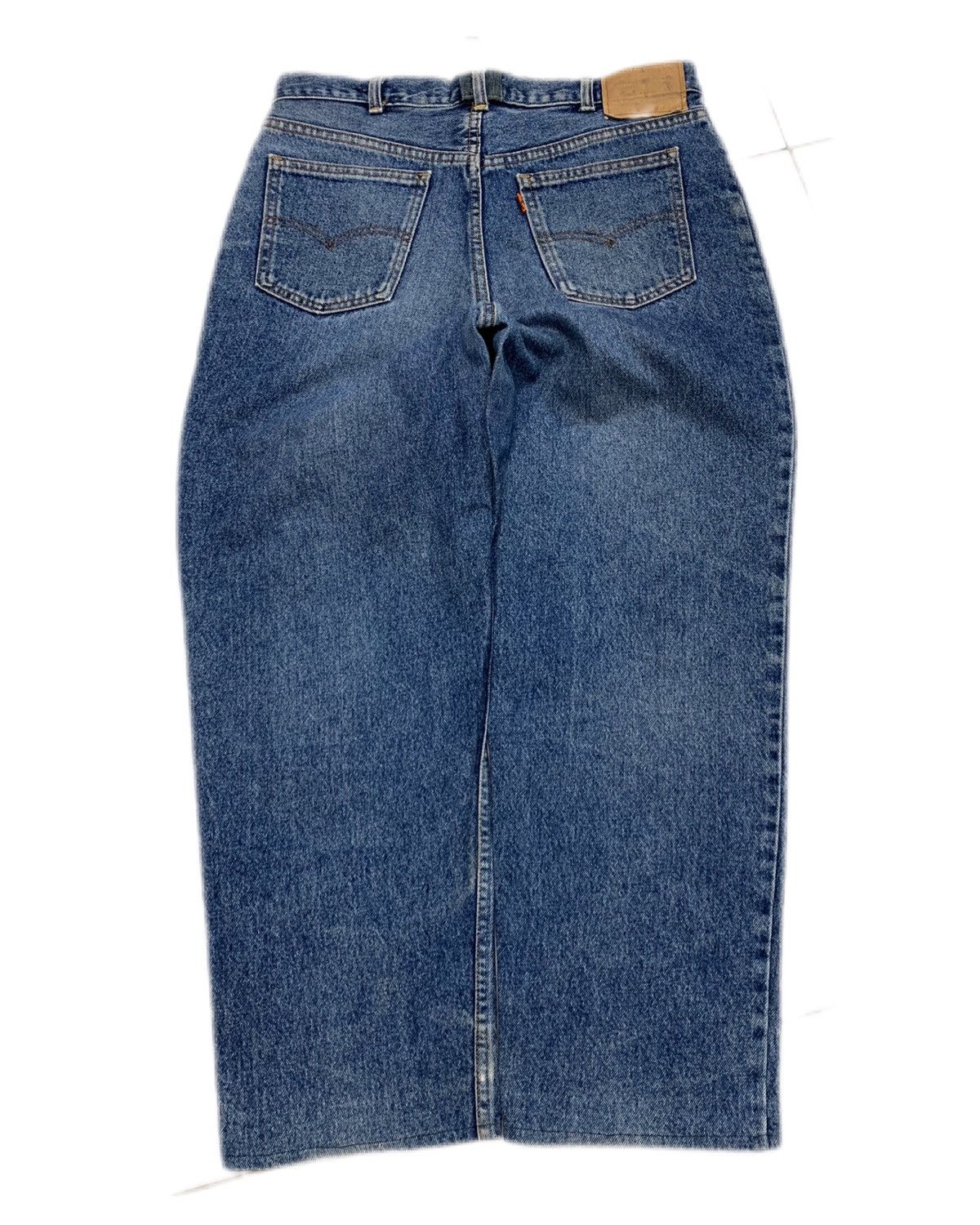 Levi's Vintage Clothing 90s Rare Levi 416 Orange tag Wide leg Faded denim jeans Size US 32 / EU 48 - 2 Thumbnail