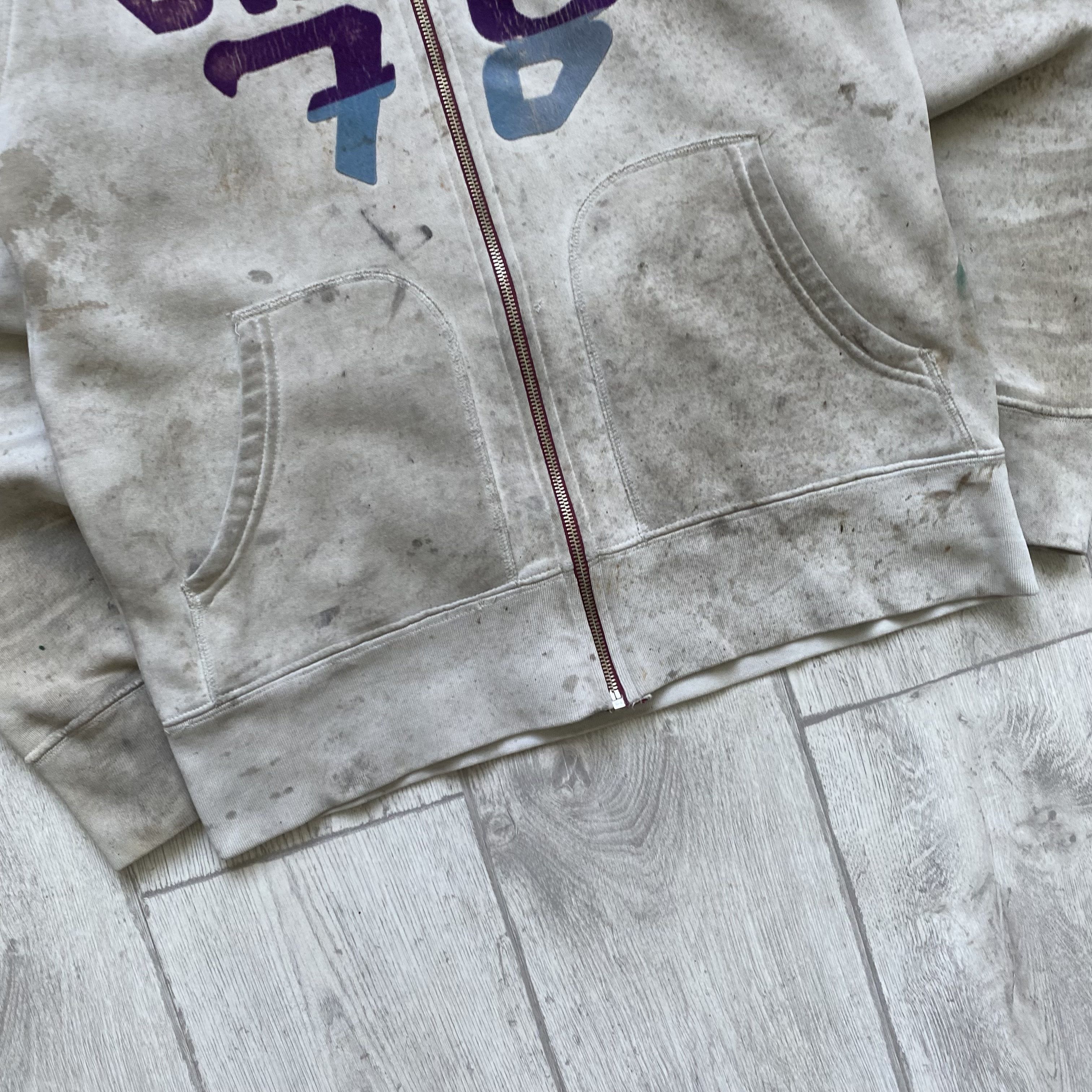 Diesel 👷🏼‍♂️Vintage Diesel Trashed zip hoodie Big logo Carhartt Size US S / EU 44-46 / 1 - 3 Thumbnail