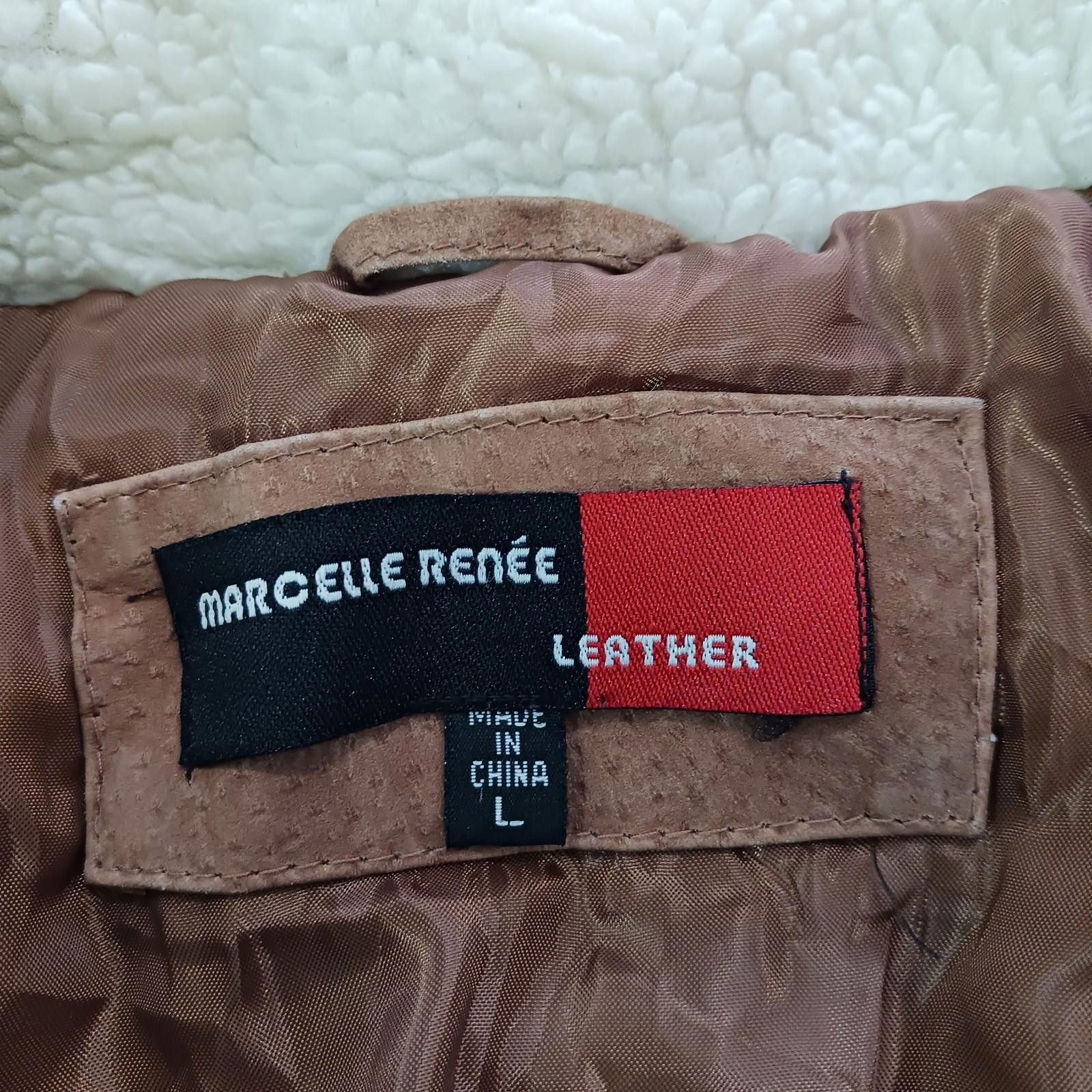 Designer Marcelle Renee Jacket Women's L Brown Genuine Leather Jacket Size L / US 10 / IT 46 - 4 Thumbnail