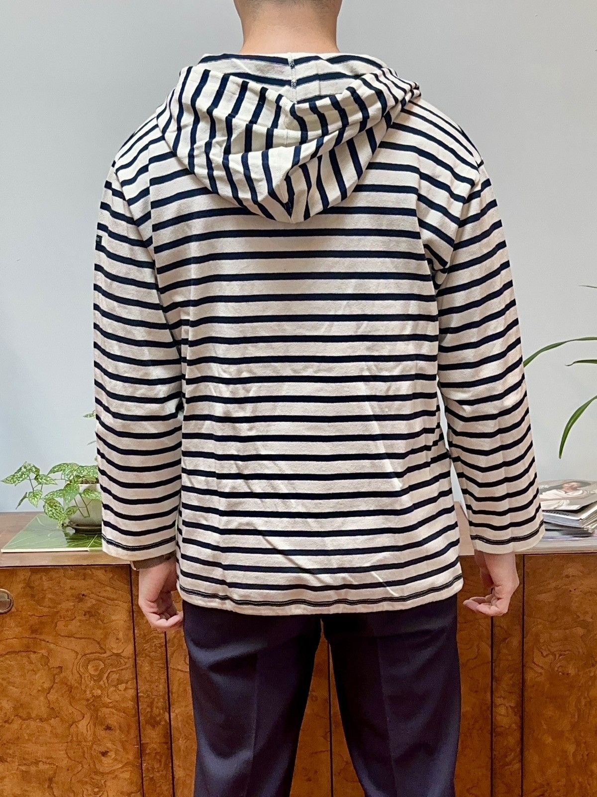 Saint James Navy Stripe Nautical Hoodie Size US S / EU 44-46 / 1 - 4 Thumbnail