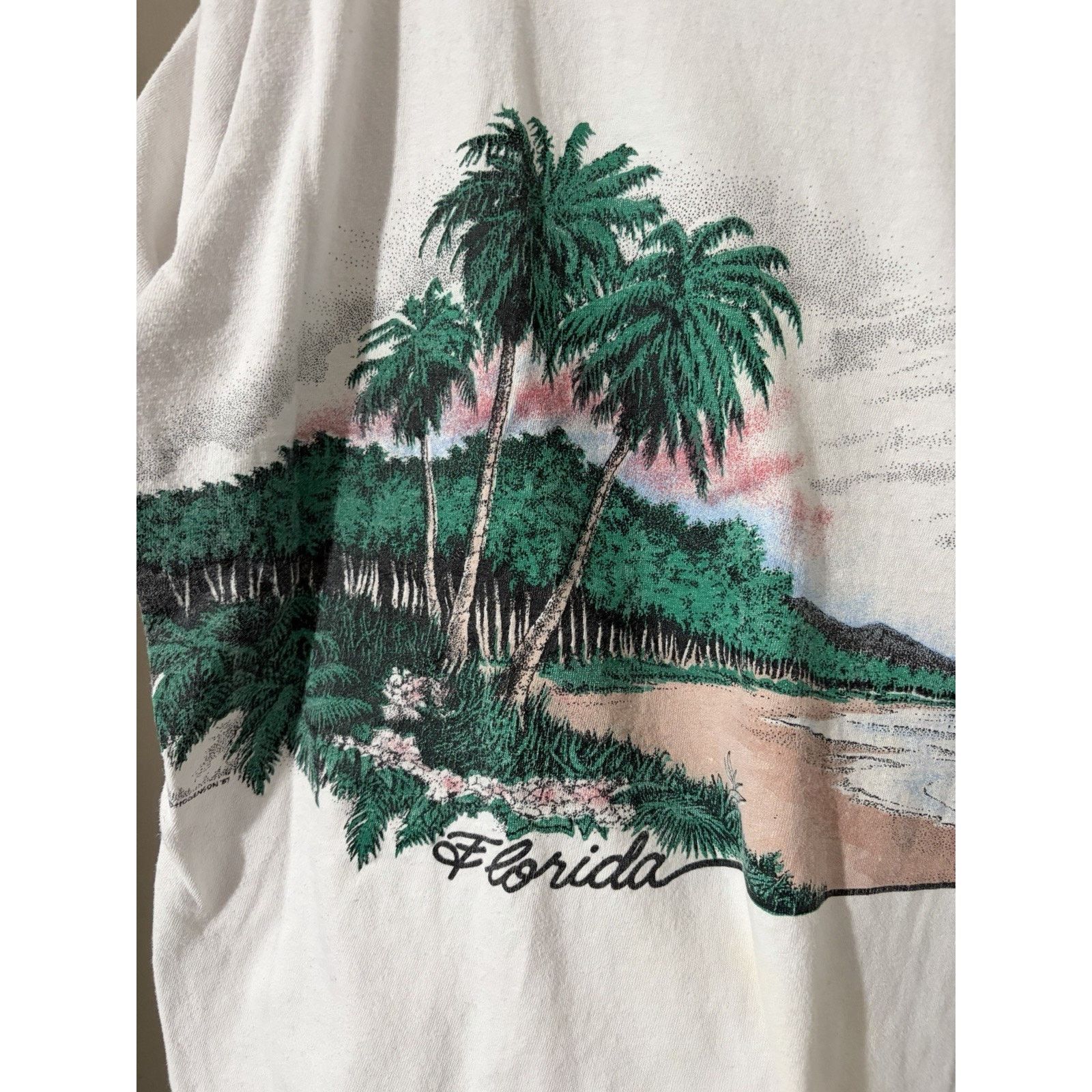 Other Vintage 80s Florida Palm Tree Beach Wrap Around Shirt Sz XL Size US XL / EU 56 / 4 - 2 Thumbnail