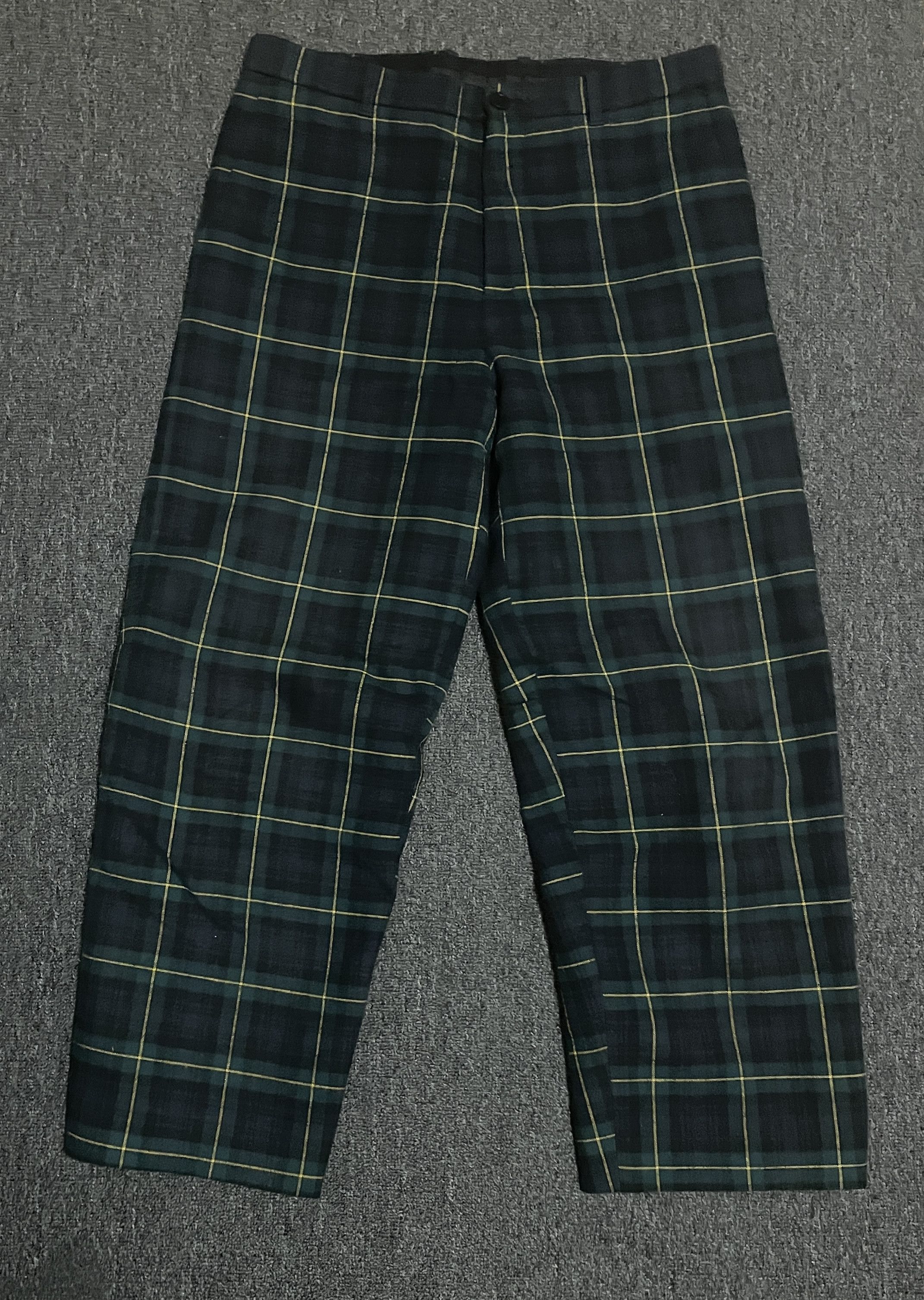 Balenciaga Balenciaga Men s Plaid Wide Leg Pants OVERSIZE size 48 32 Grailed