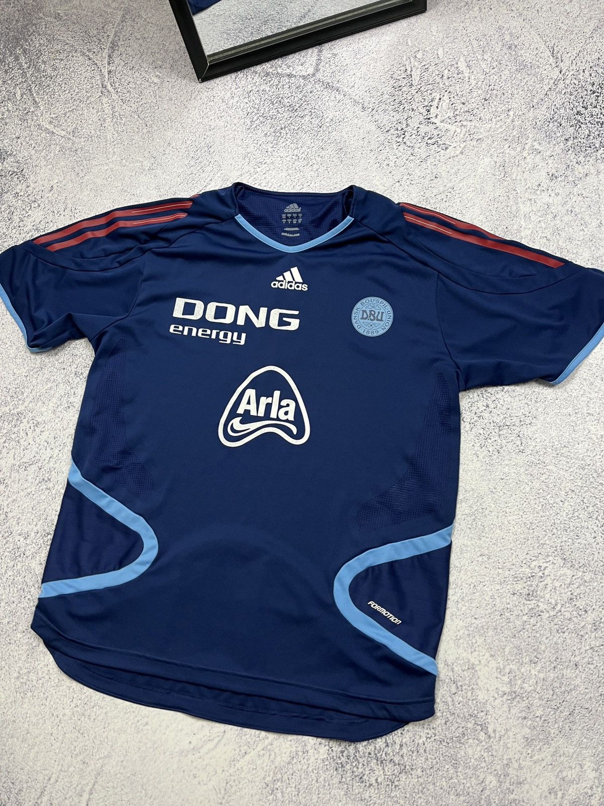 Adidas Adidas Denmark 2007 Soccer Training Jersey Football Shirt Size US L / EU 52-54 / 3 - 3 Thumbnail