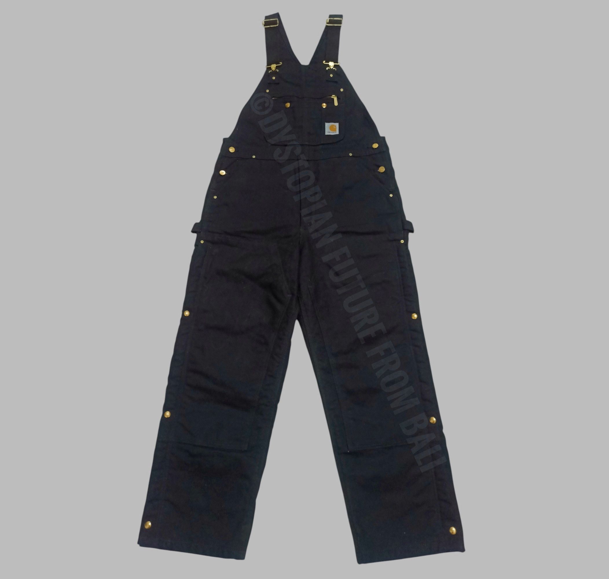 Carhartt Carhartt Duck Zip-to-Thigh Bib Overall/Quilt Lined Size US 37 - 1 Thumbnail