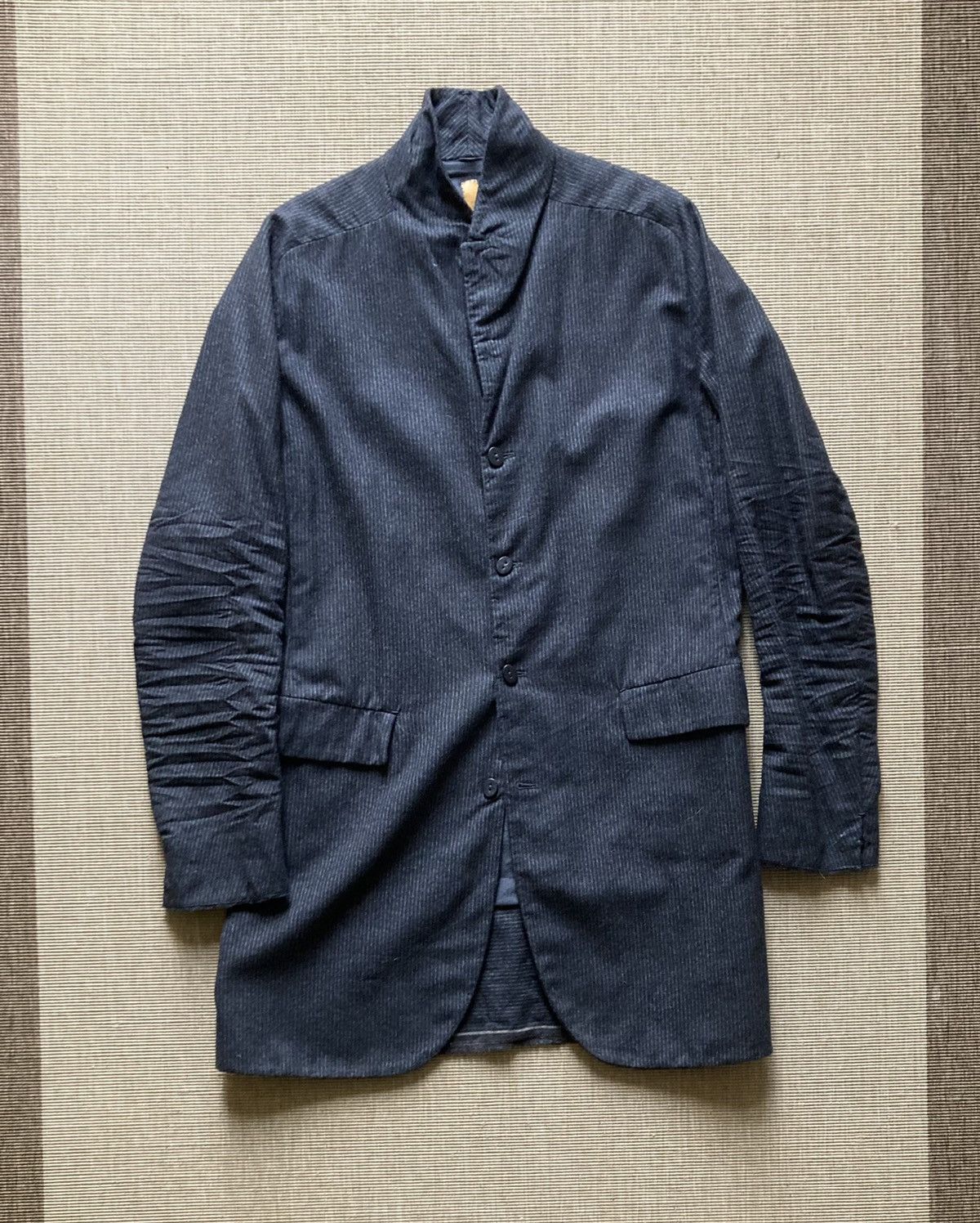 image of Layer 0 Layer-0 Long Coat in Black, Men's (Size Large)