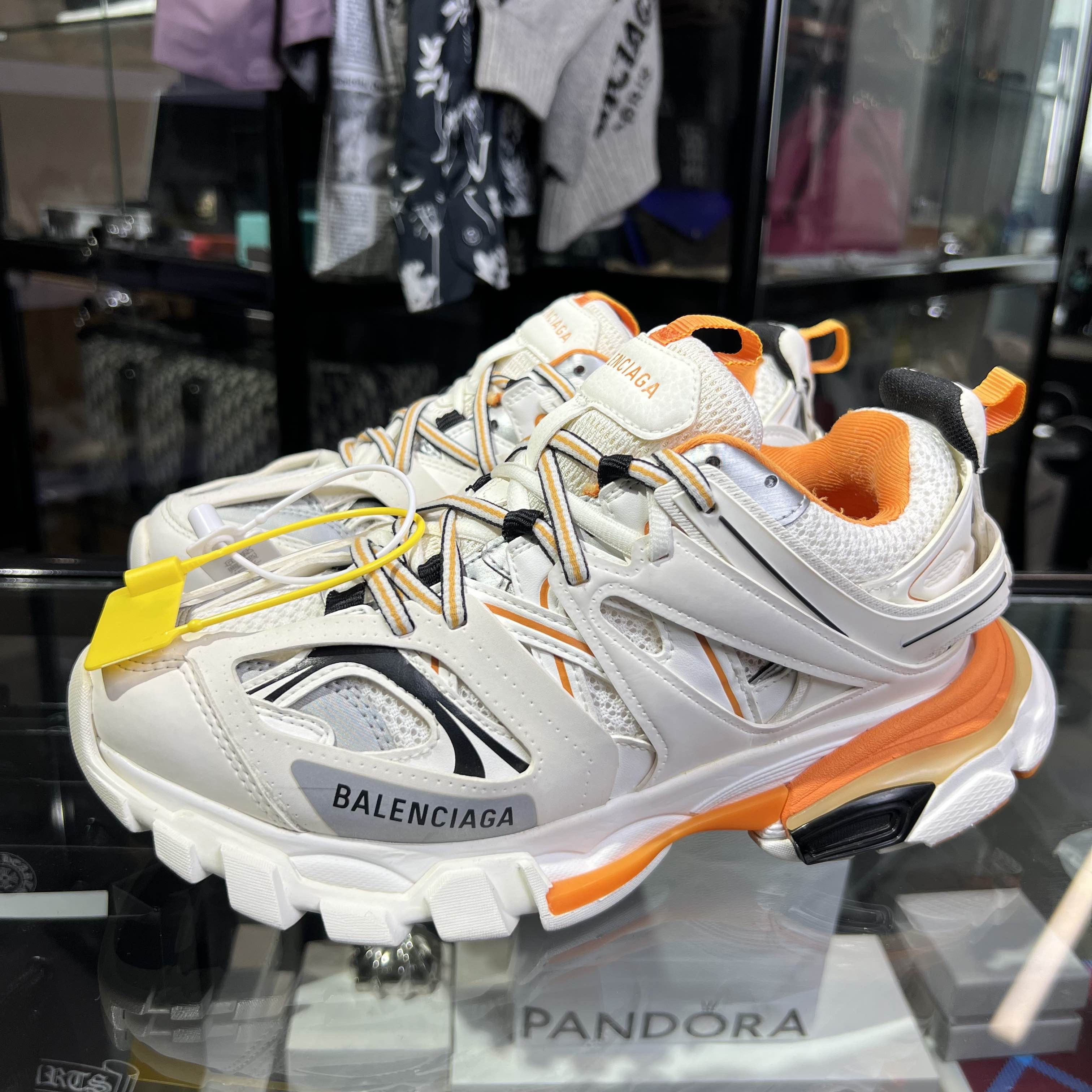 Balenciaga Balenciaga Track Sneakers White Orange Size 38 Size US 8 / IT 38 - 1 Thumbnail