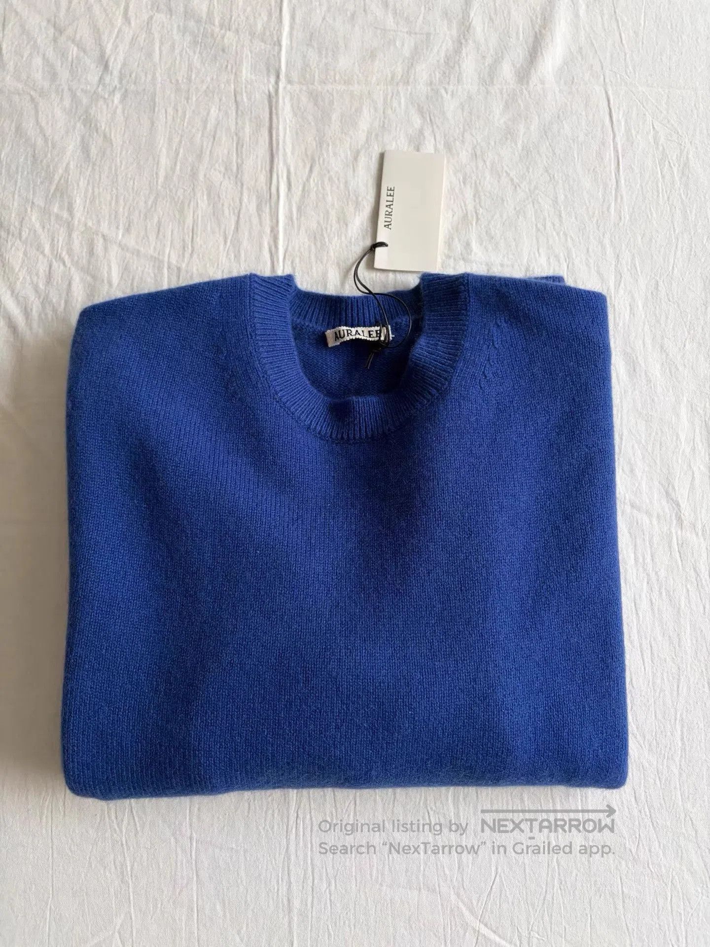 Auralee Blue Long Sleeve Sweater Size L. Size US L / EU 52-54 / 3 - 6 Thumbnail