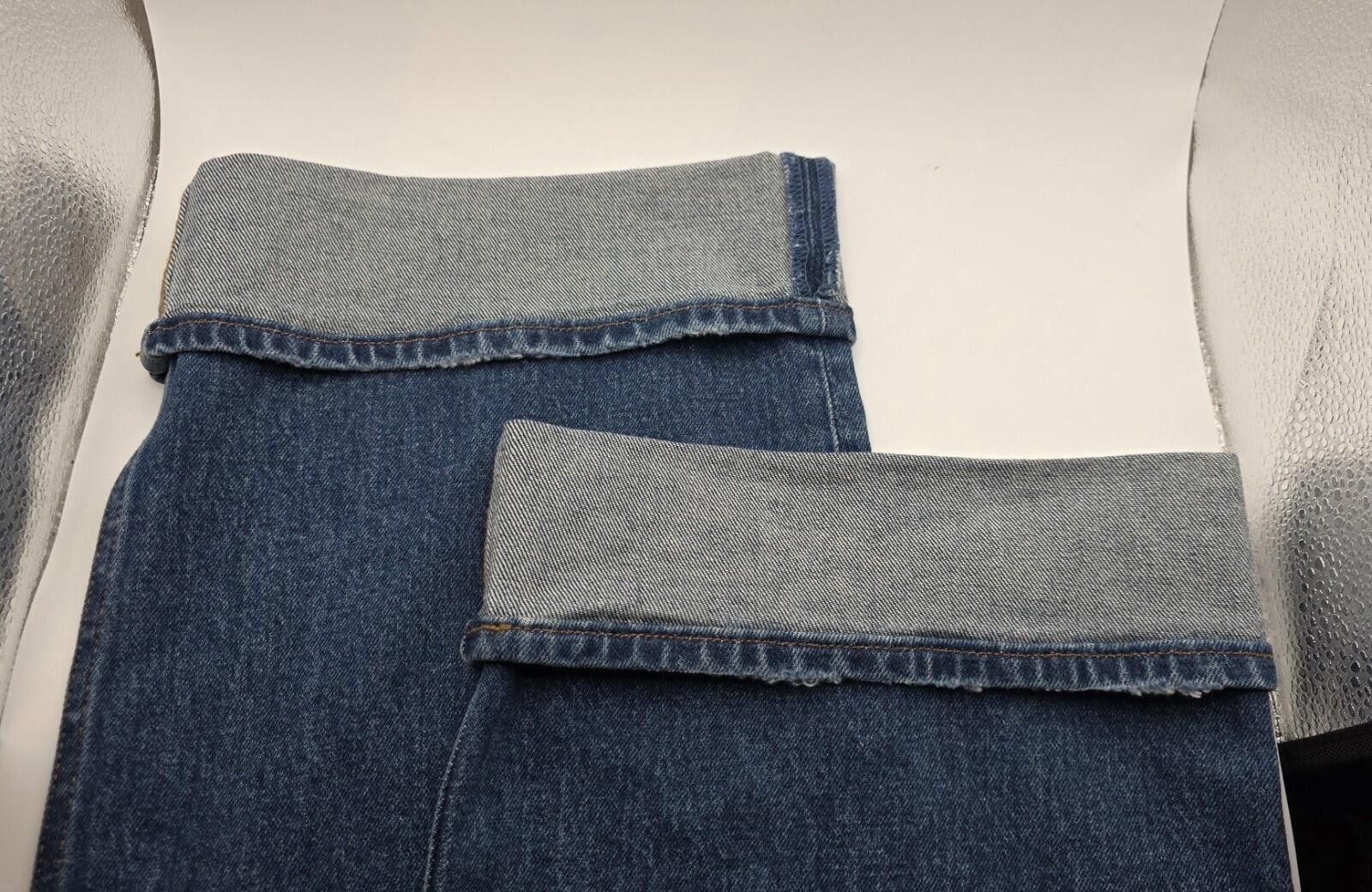 Abercrombie & Fitch Abercrombie & Fitch The Baggy Low Rise Curve Jeans Size 33 Size 33" - 4 Thumbnail
