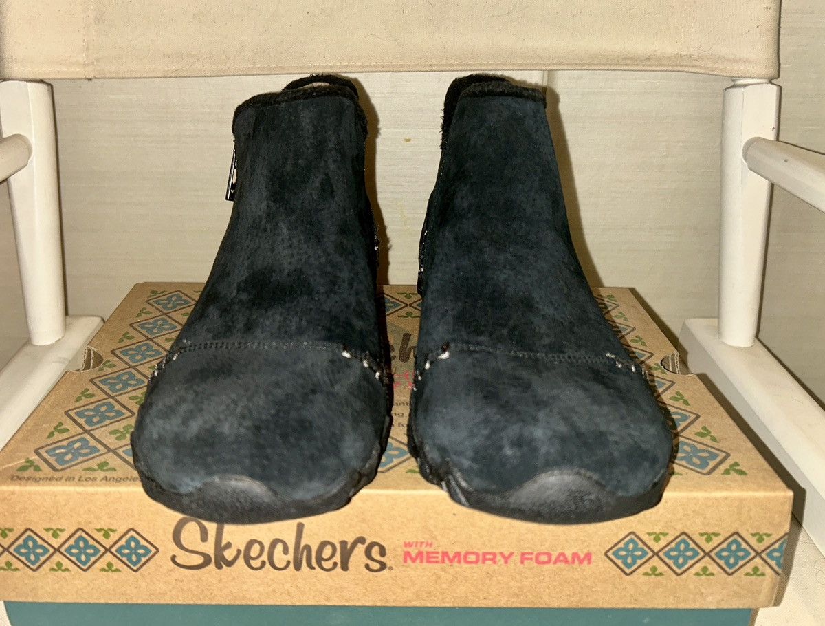 SKECHERS Skechers “Biker MC” Earthy Chic Black Suede Boot Size 9 NIB Size US 9 / IT 39 - 7 Thumbnail
