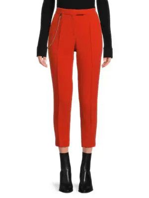 image of Bottega Veneta O1Loc1C0324 713815 Trousers In Red, Women's (Size 26)