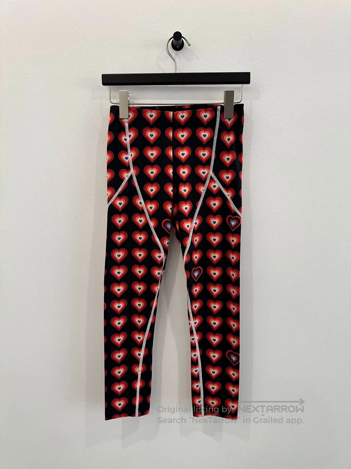 Fendi Fendi Red Black Heart Print Women's Sweatpants. Size 39" - 1 Thumbnail