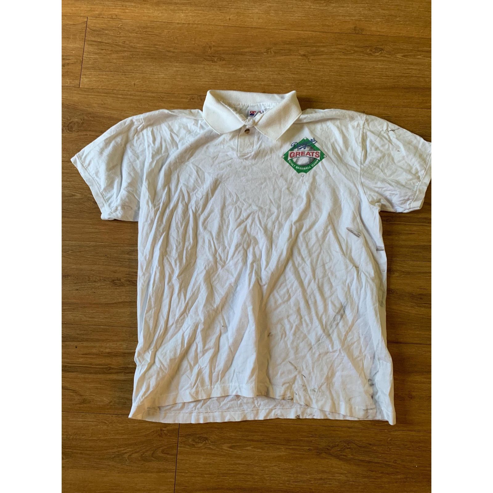 Anvil Vintage los angeles dodgers Polo shirt size xl 1990s 80s Size US XL / EU 56 / 4 - 1 Thumbnail