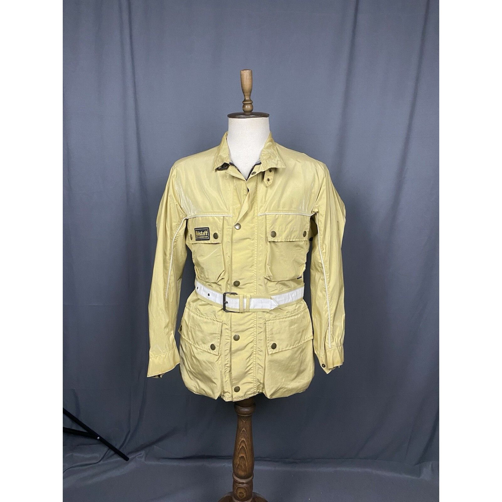 Belstaff Belstaff Touermaster VTG Men's Beige Nylon Belted Motorcycle Size US M / EU 48-50 / 2 - 3 Thumbnail