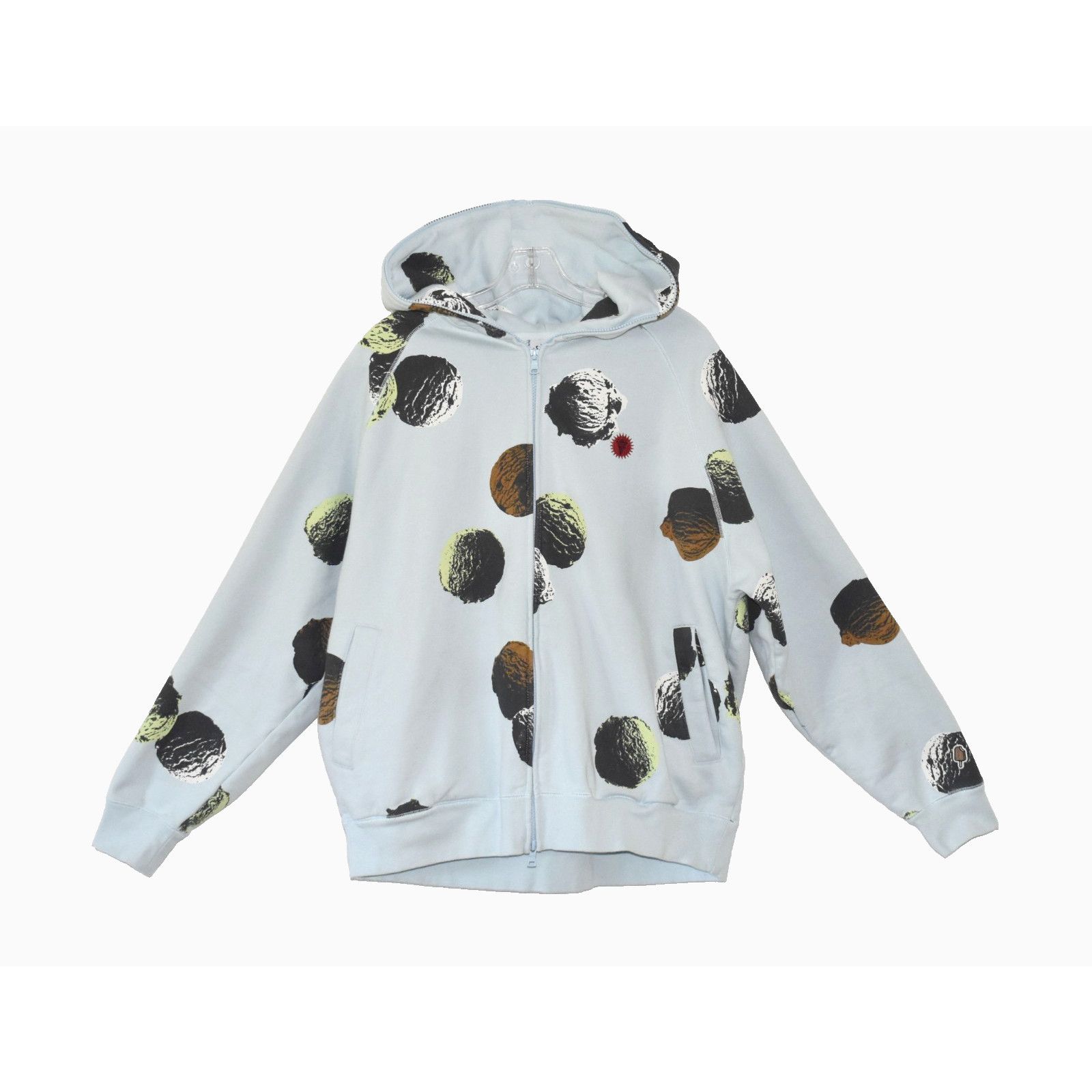 Icecream NEW ICECREAM Ice Blue Logo Scoop Zip Hooded Sweatshirt Sz XL Size US XL / EU 56 / 4 - 1 Thumbnail