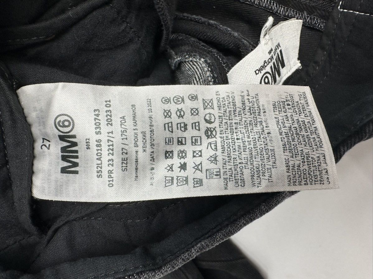 Maison Margiela Maison Margiela MM6 High waisted Button Fly Two-tone Denim Size 27" / US 4 / IT 40 - 16 Thumbnail
