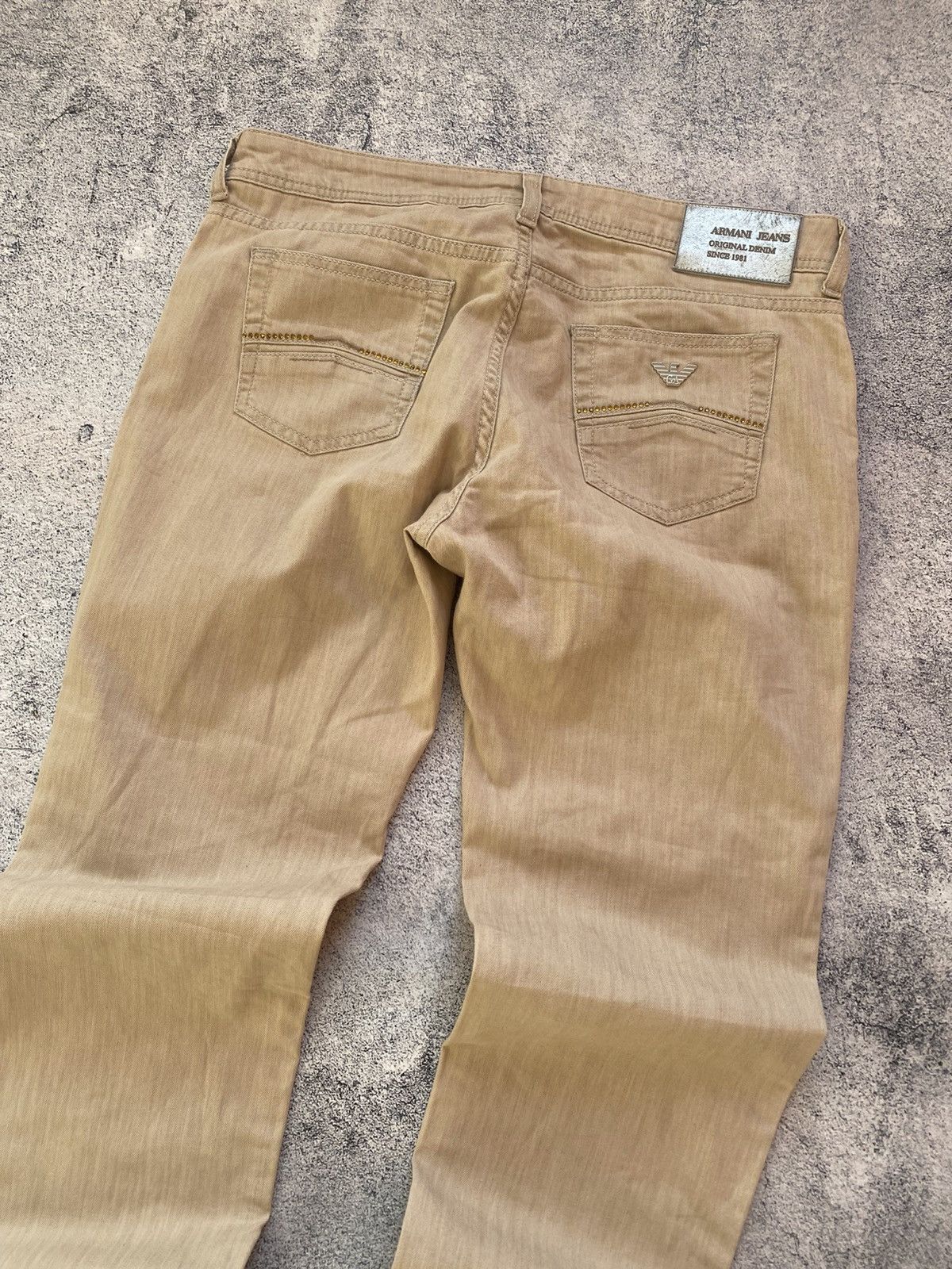 Emporio Armani Vintage Rare Emporio Armani Hype Metal Logo Y2K Jeans Size US 32 / EU 48 - 5 Thumbnail