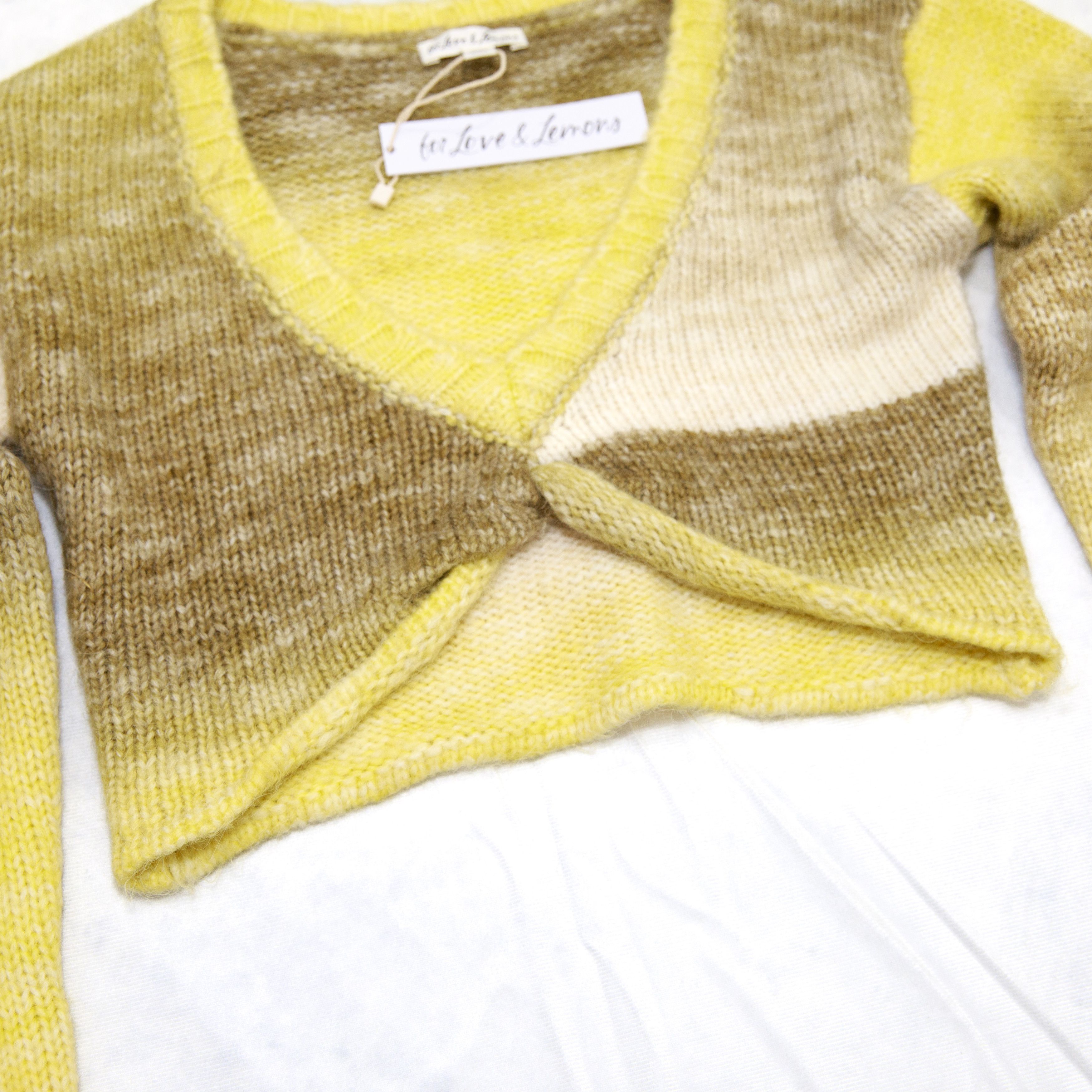 For Love & Lemons For Love and Lemons Celeste Sweater Yellow Wool Twist XS Size XS / US 0-2 / IT 36-38 - 5 Thumbnail