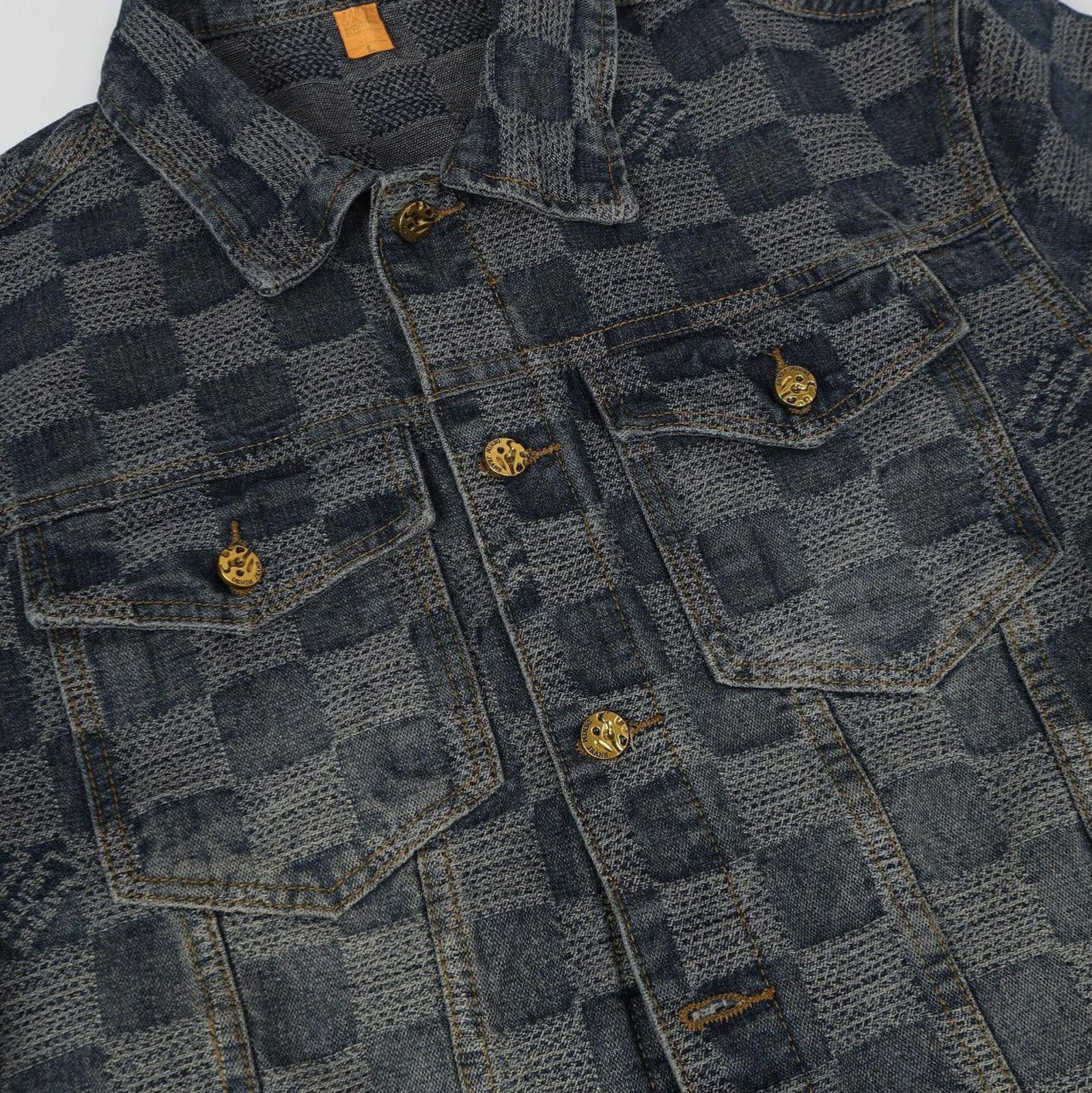 Japanese Brand Monogram Patchwork Denim Jacket Size M / US 6-8 / IT 42-44 - 3 Thumbnail