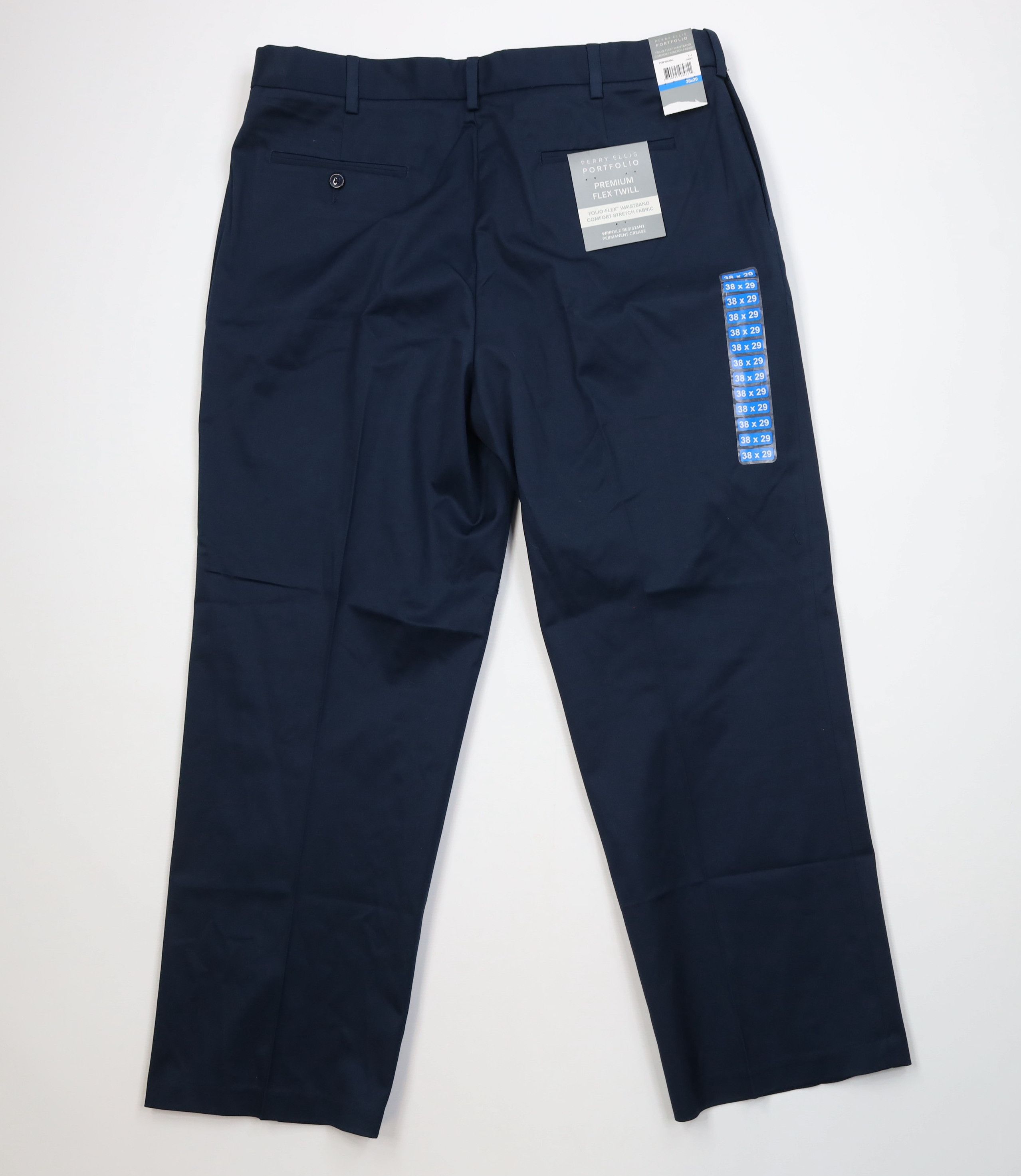 Perry Ellis Deadstock Vintage Y2K Perry Ellis Wide Leg Chino Pants Blue Size US 38 / EU 54 - 8 Thumbnail