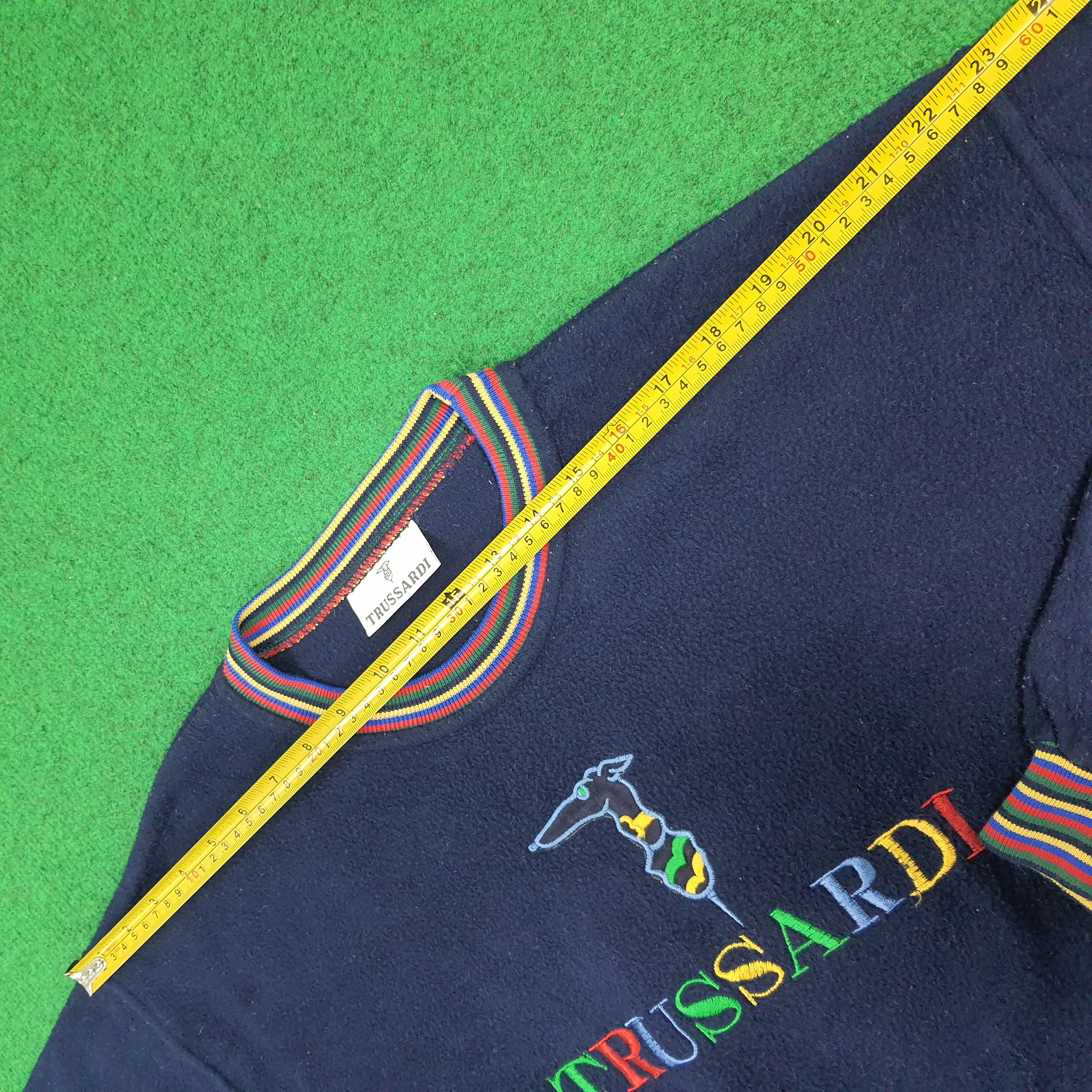 Trussardi Vintage Trussardi Italy Embroidery Logo Sweatshirt C281N18 Size US M / EU 48-50 / 2 - 10 Thumbnail