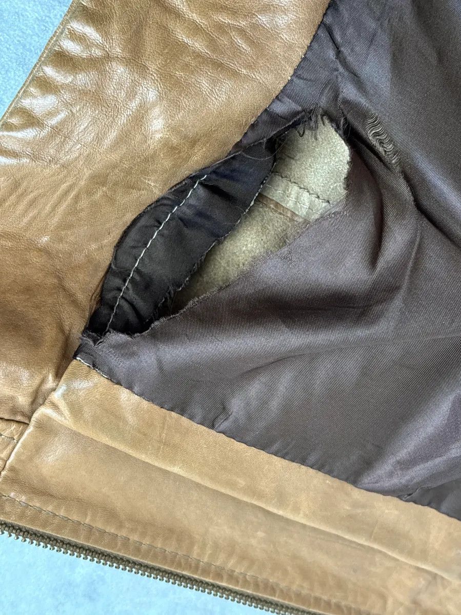 Diesel 2000s Diesel Camel Leather Multi-Pocket Leather Jacket Size US M / EU 48-50 / 2 - 16 Thumbnail