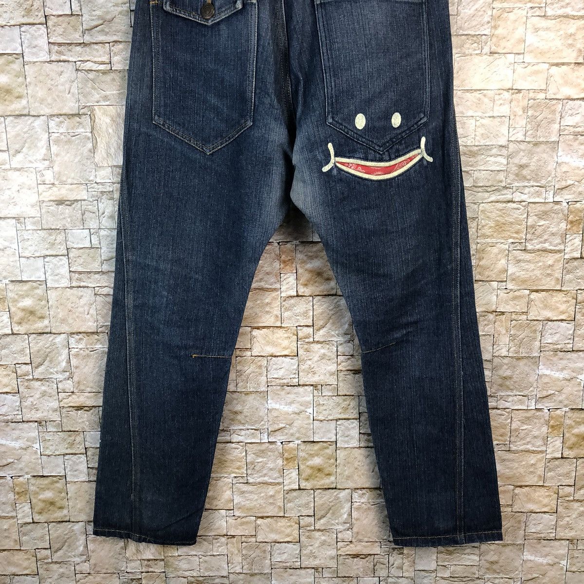 Japanese Brand Up Start Made Smile Blue Denim like kapital Pants #A954 Size US 30 / EU 46 - 14 Thumbnail