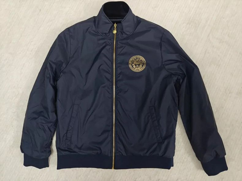 Versace Versace velor reversible jacket Size US XL / EU 56 / 4 - 6 Thumbnail