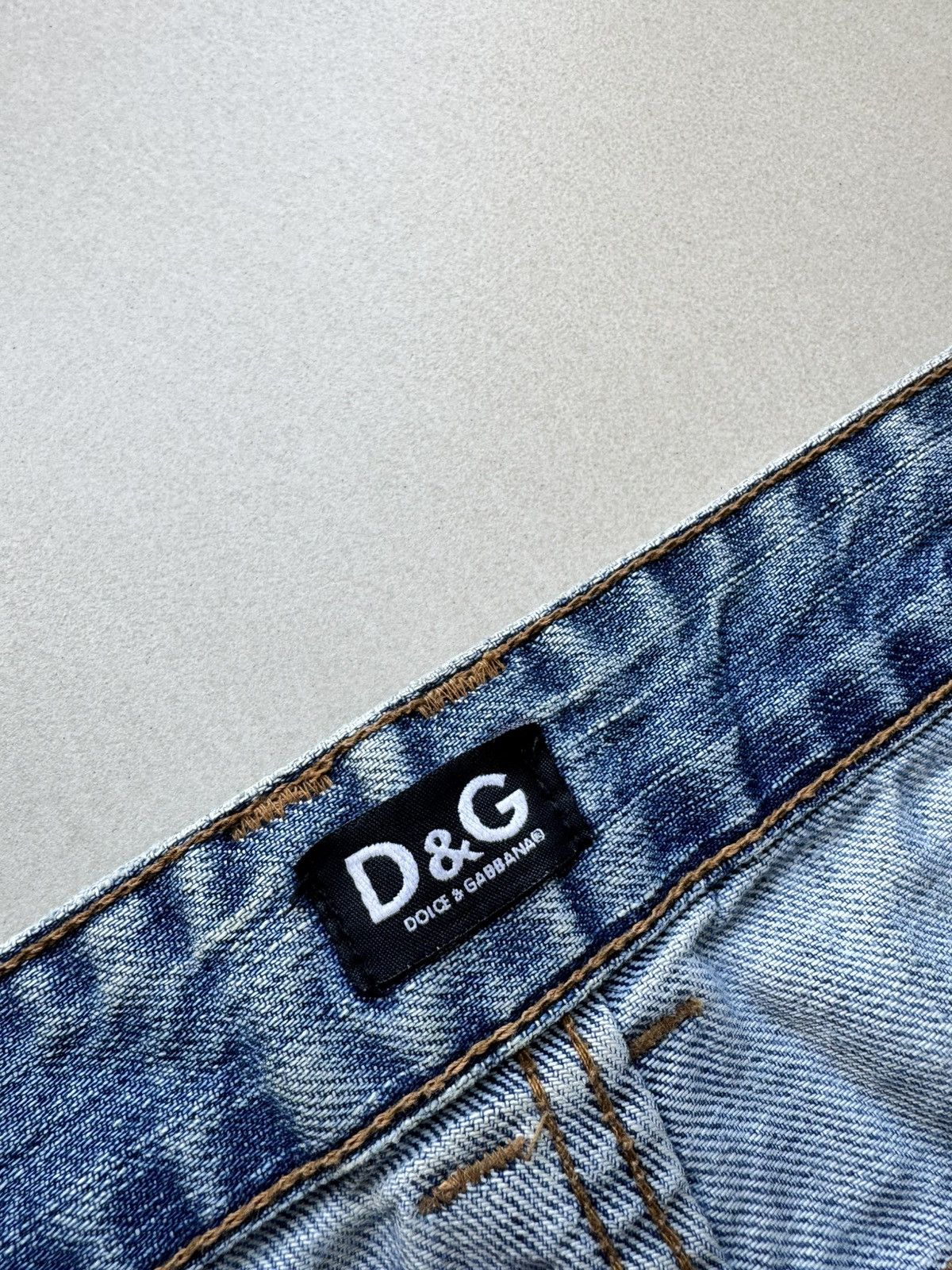 Y2K Dolce&Gabbana Distressed Denim Pants
