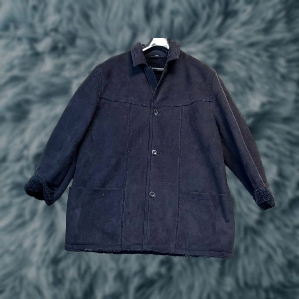 Kenneth Cole Kenneth Cole Reaction Jacket Anorak Black 2XL Men Suede Look Sherpa Lined Size US XXL / EU 58 / 5 - 1 Thumbnail