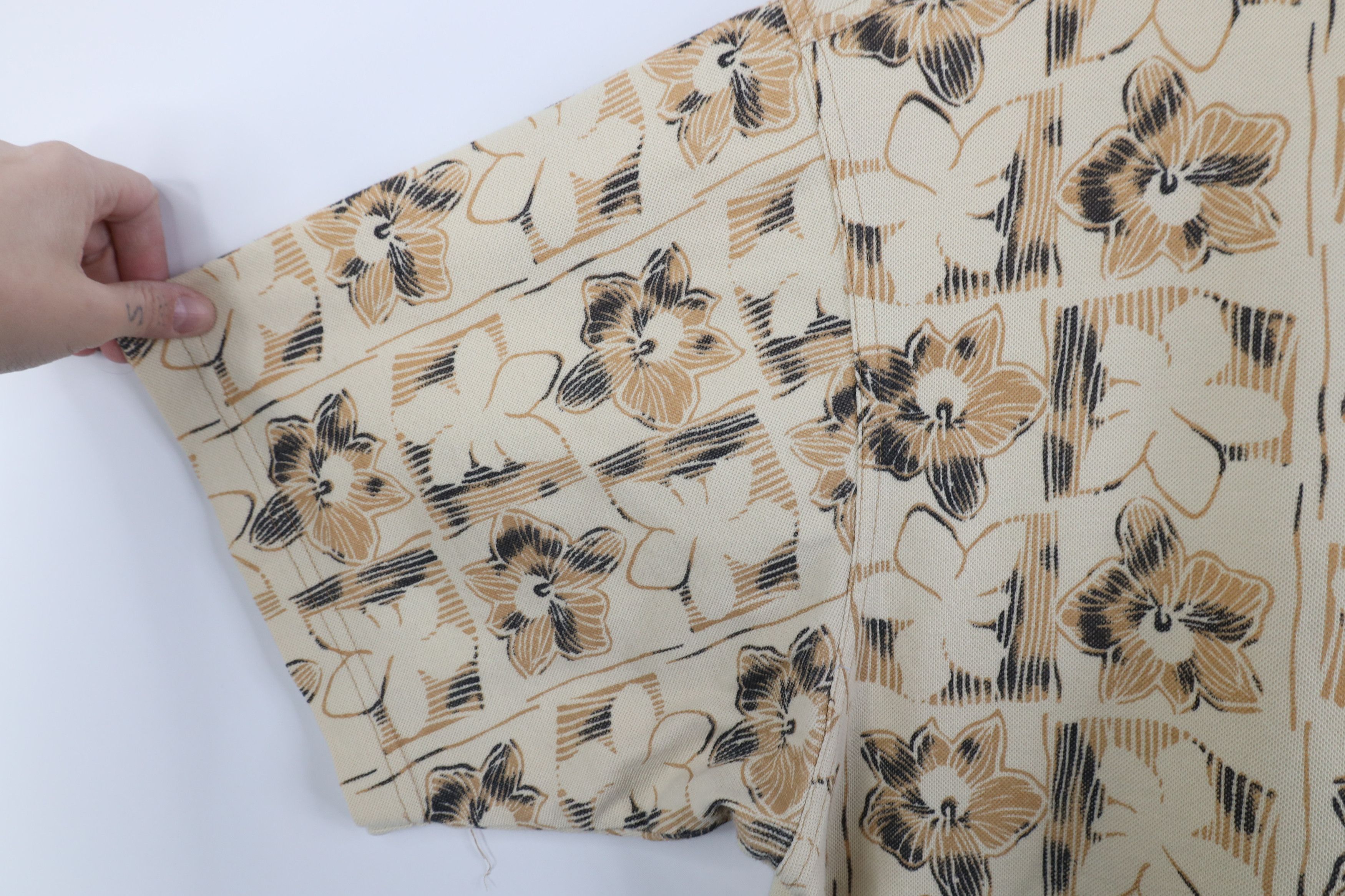 Vintage Vintage 90s Streetwear Hawaiian Golf Polo Shirt Beige Size US XXL / EU 58 / 5 - 8 Thumbnail