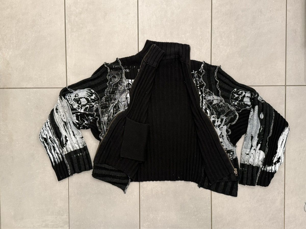 Other ONE OF A KIND ESHOUTSIDER HANDPAINTED STRIPED ZIP SWEATER Size US L / EU 52-54 / 3 - 6 Thumbnail