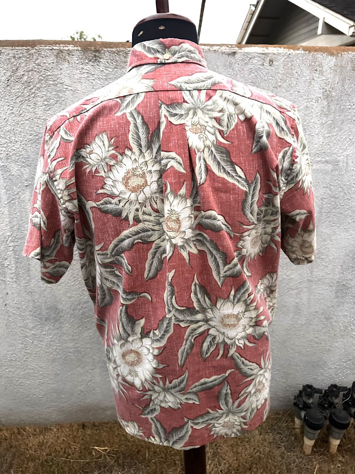 Reyn Spooner PreOwned Reyn Spooner Red Hawaiian Print 3/4 Button Men's M Size US M / EU 48-50 / 2 - 2 Thumbnail