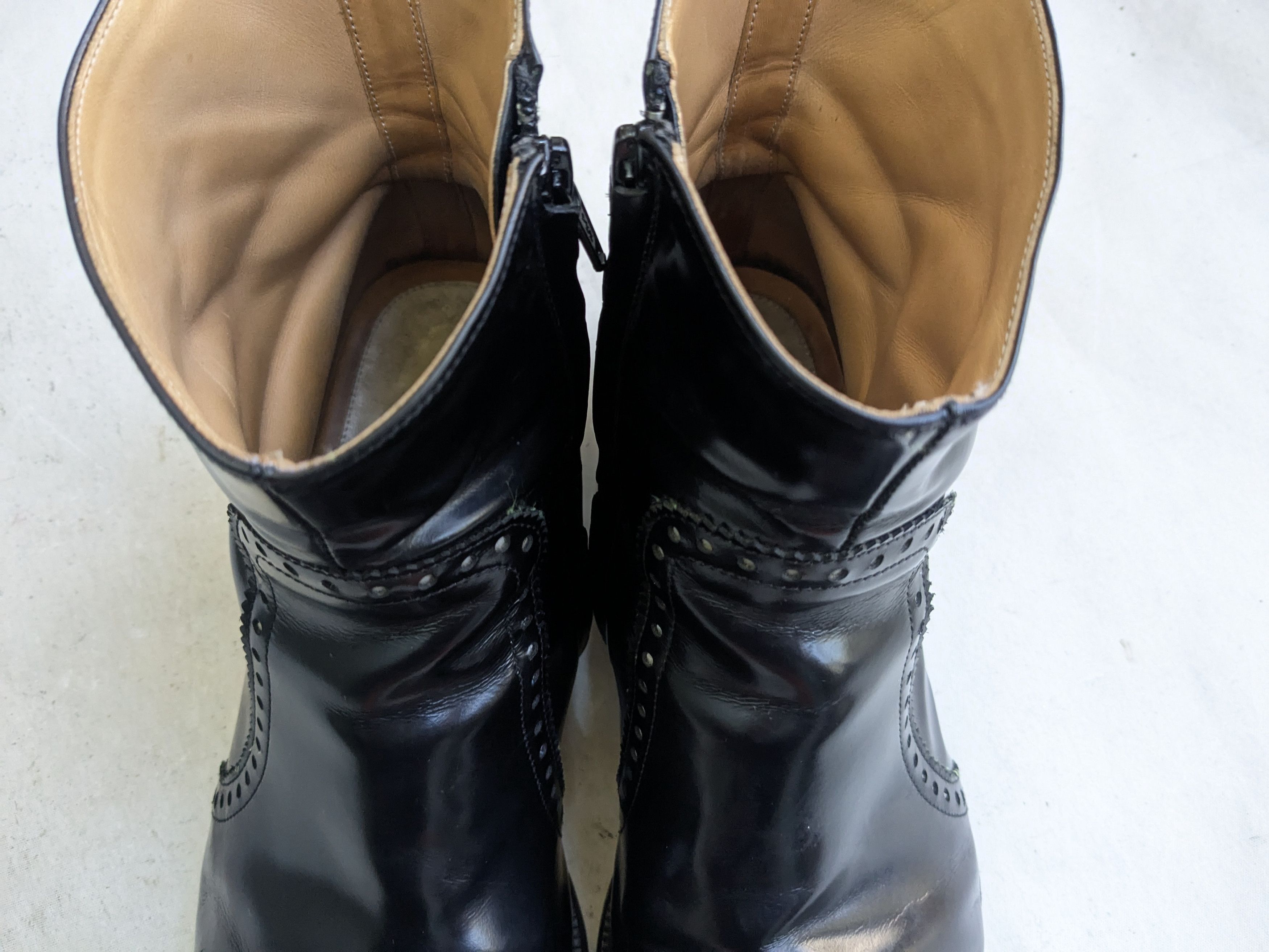 Maison Margiela Maison Margiela Side Zip Boots Black Brogues 9 42 Size US 9 / EU 42 - 2 Thumbnail