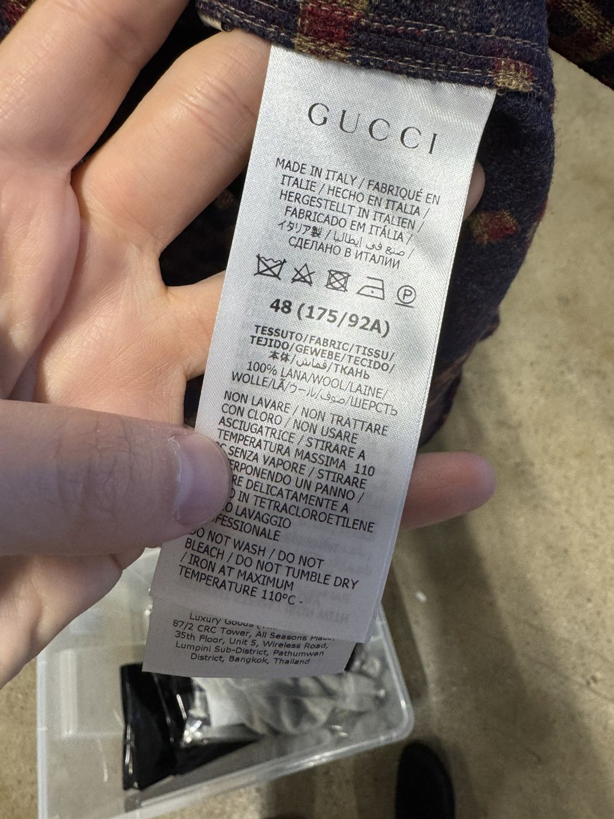 Gucci Gucci GG Jumbo Check Wool Shirt NEW 1500$ Size US M / EU 48-50 / 2 - 4 Thumbnail