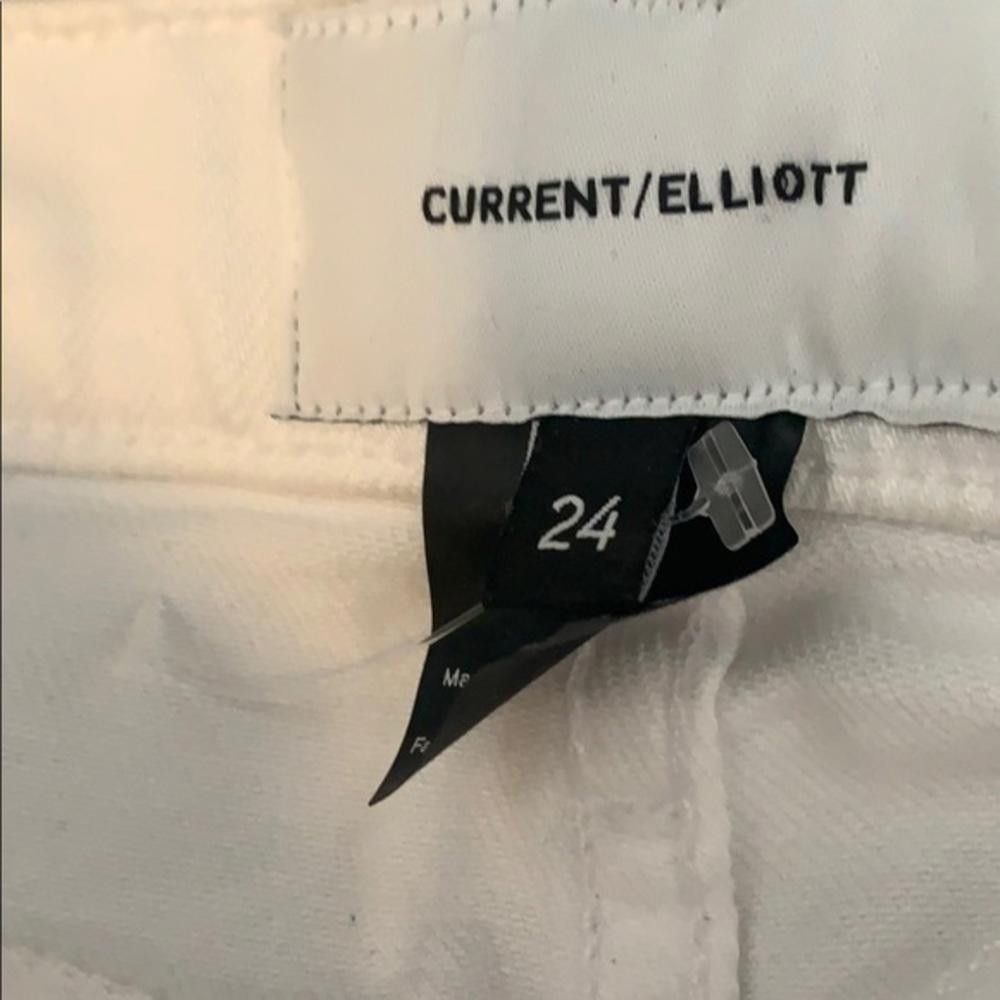 Current/Elliot Current/Elliott White jeans Size 24" / US 00 / IT 34 - 5 Thumbnail