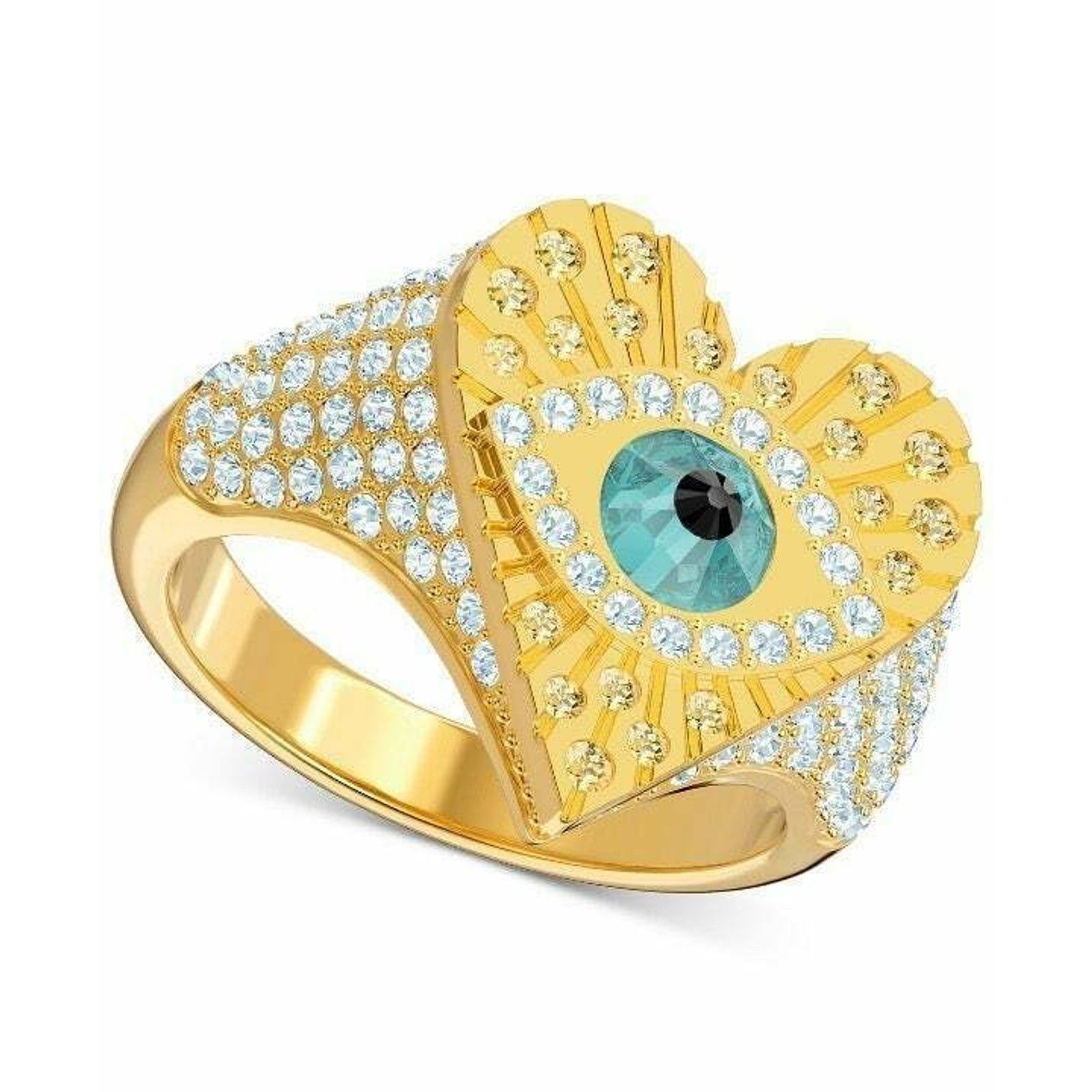 Swarovski Swarovski LUCKY GODDESS HEART MOTIF RING 6 USA 52 EUR Size ONE SIZE - 8 Thumbnail