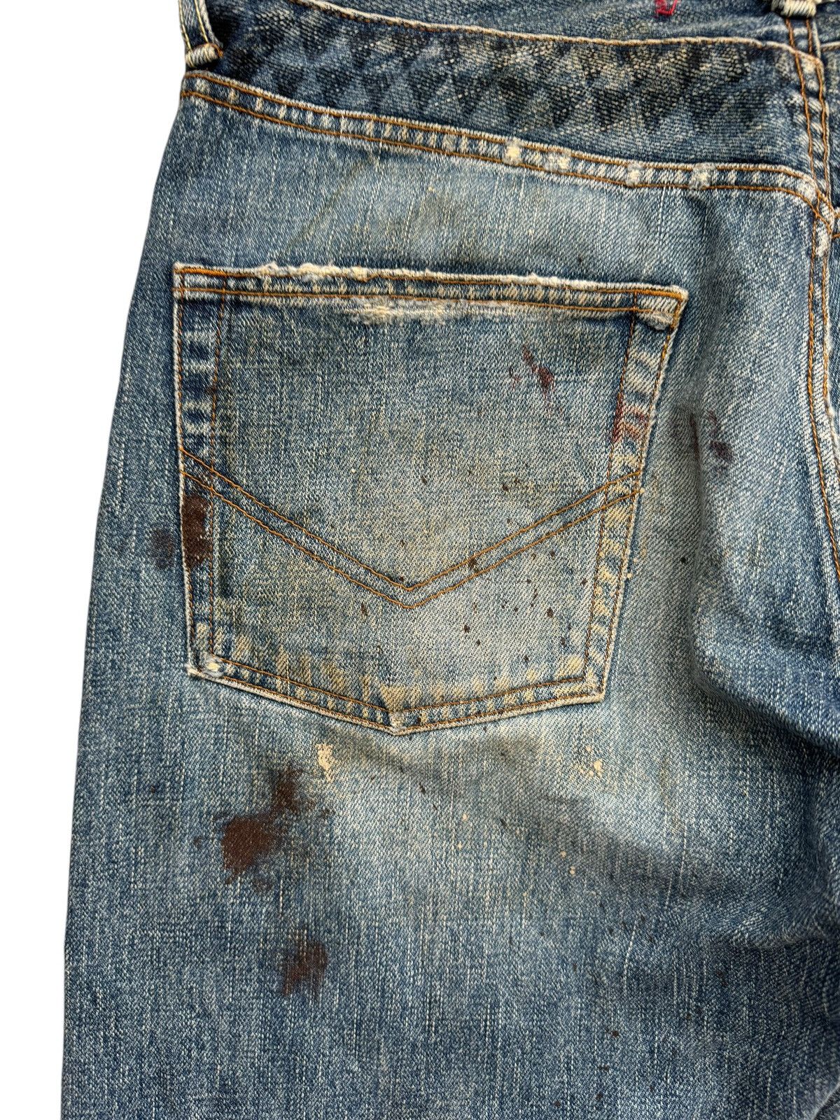 If Six Was Nine × Japanese Brand Japanese Brand Painter Splatter Ripped Selvedge Baggy Jeans Size US 33 - 12 Thumbnail