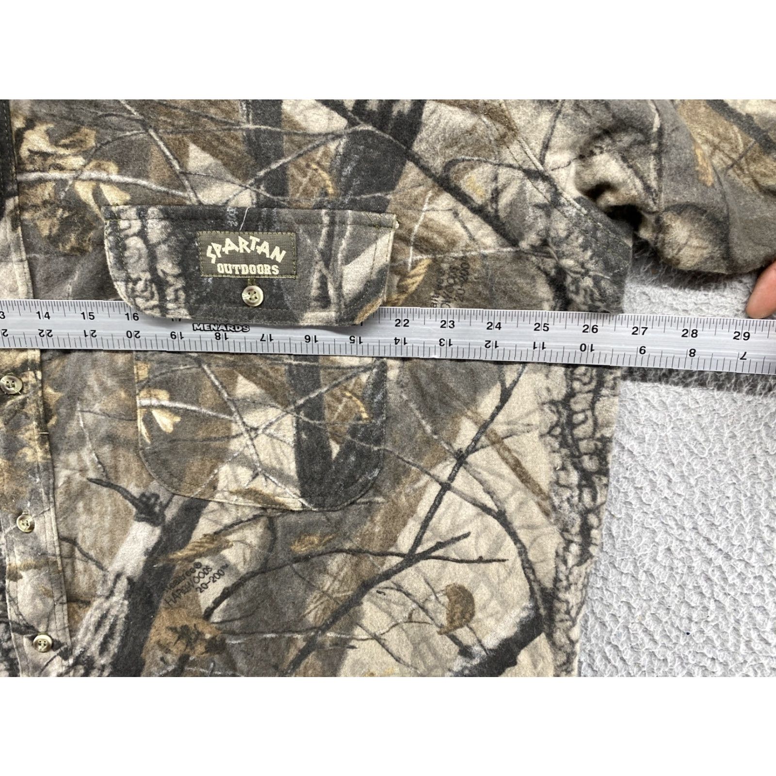 Realtree VINTAGE Spartan Realtree Hardwoods Camo Button Long Sleeve Chamois Shirt USA Size XL NEW Size US XL / EU 56 / 4 - 6 Thumbnail