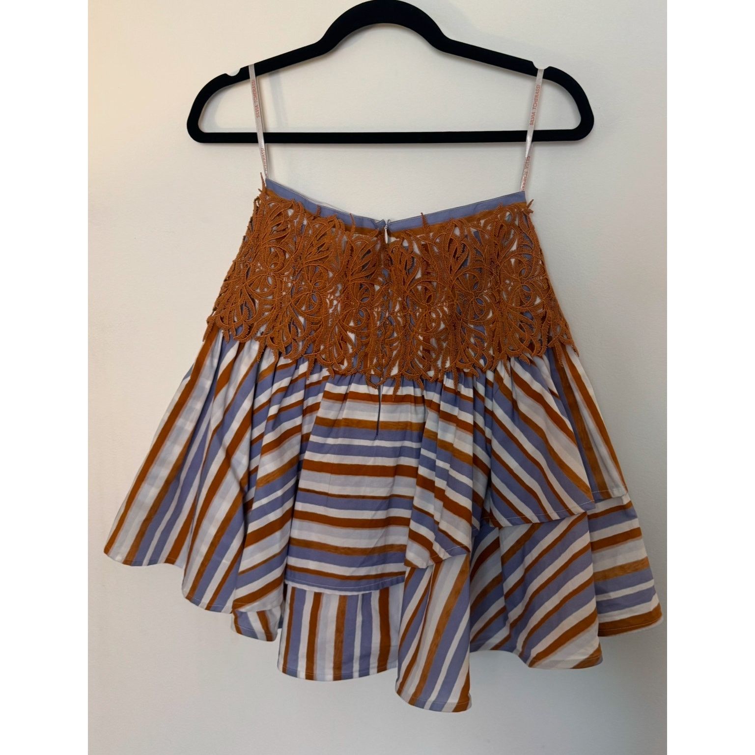 Other Silvia Tcherassi Scatto Stripe Tiered Ruffle Mini Skirt Size 25" / US 0 / IT 36 - 1 Thumbnail