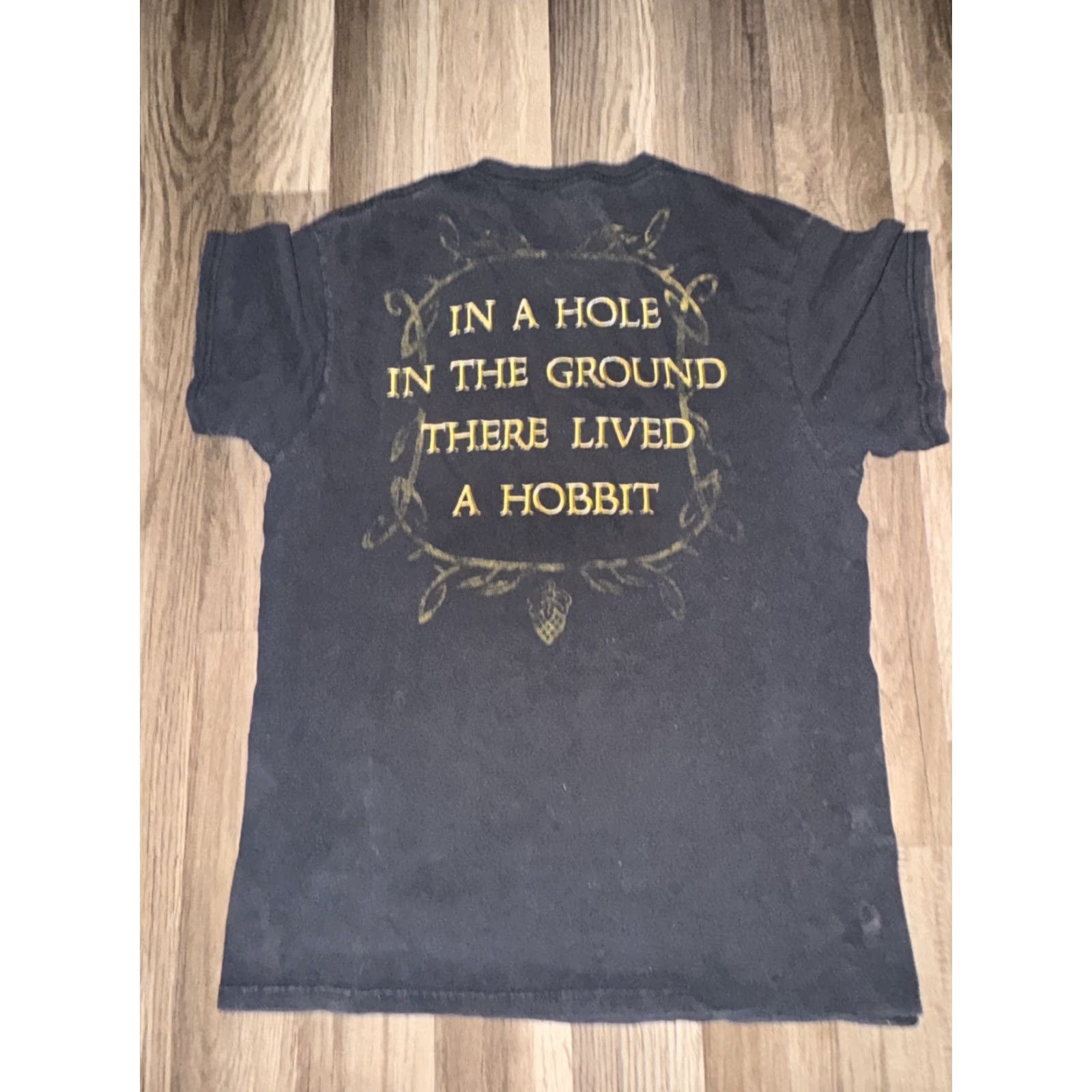 Vintage Hobbit T-Shirt An Unexpected Journey Black Medium Men Size US M / EU 48-50 / 2 - 4 Thumbnail