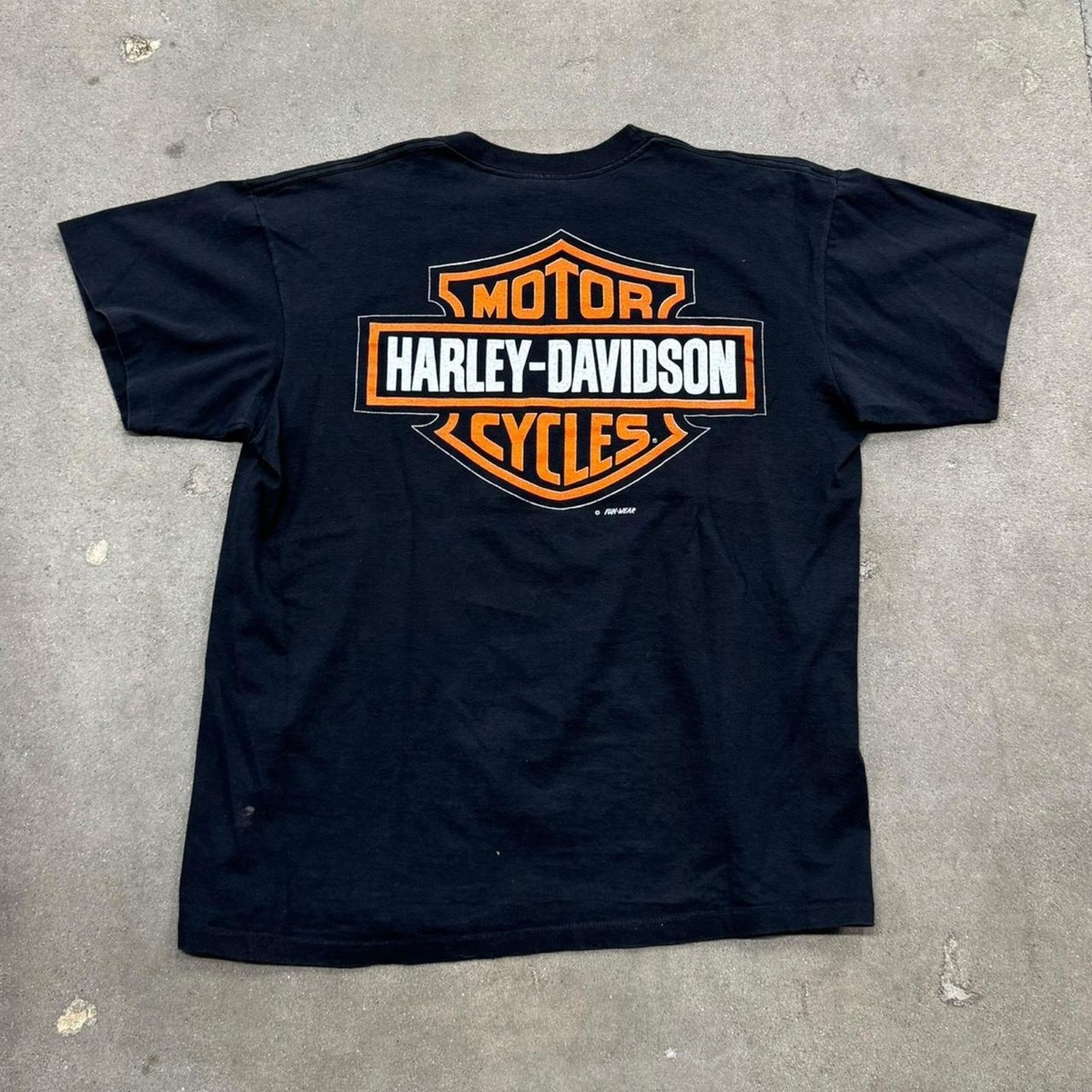 Harley Davidson Vintage 90s Harley Davidson Lightning Tee Size US L / EU 52-54 / 3 - 2 Thumbnail