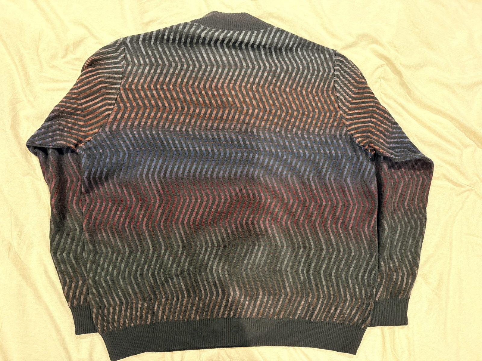St. Croix Beautiful St. Croix Wool Quarter Zip with zig zag design Size US XL / EU 56 / 4 - 2 Thumbnail