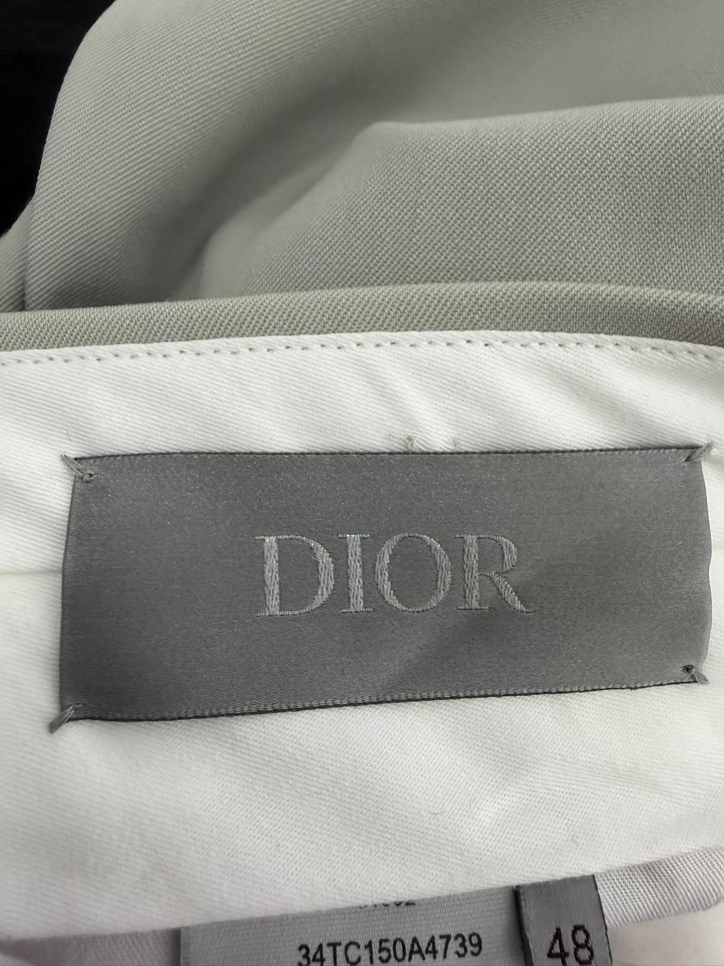 Dior Dior Men's 23fw Fog Gray Pleated Wide-Leg Trousers Size US 32 / EU 48 - 4 Thumbnail