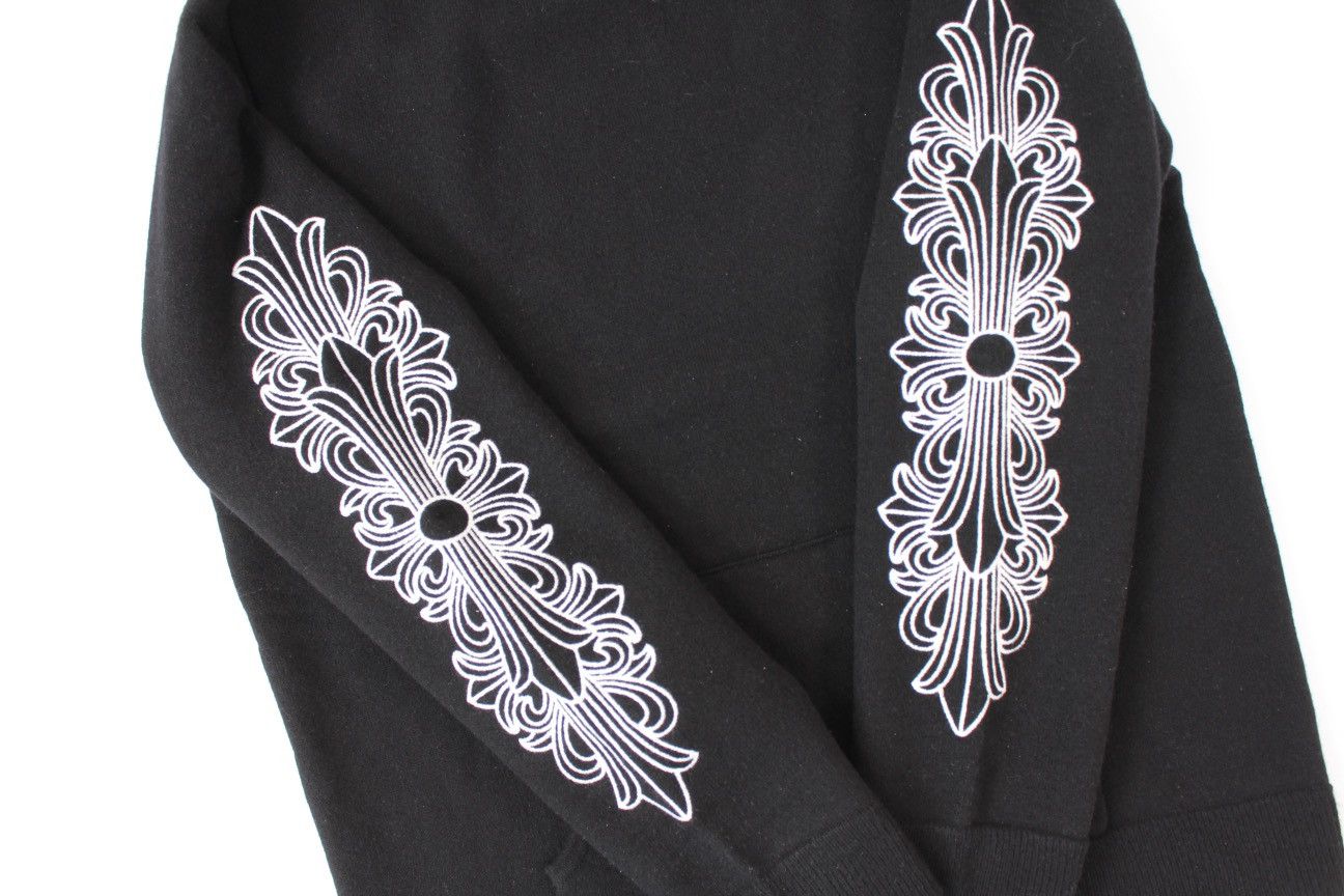 Chrome Hearts Chrome Hearts Cashmere Embroidered Floral Sleeve Hoodie Size US L / EU 52-54 / 3 - 3 Thumbnail