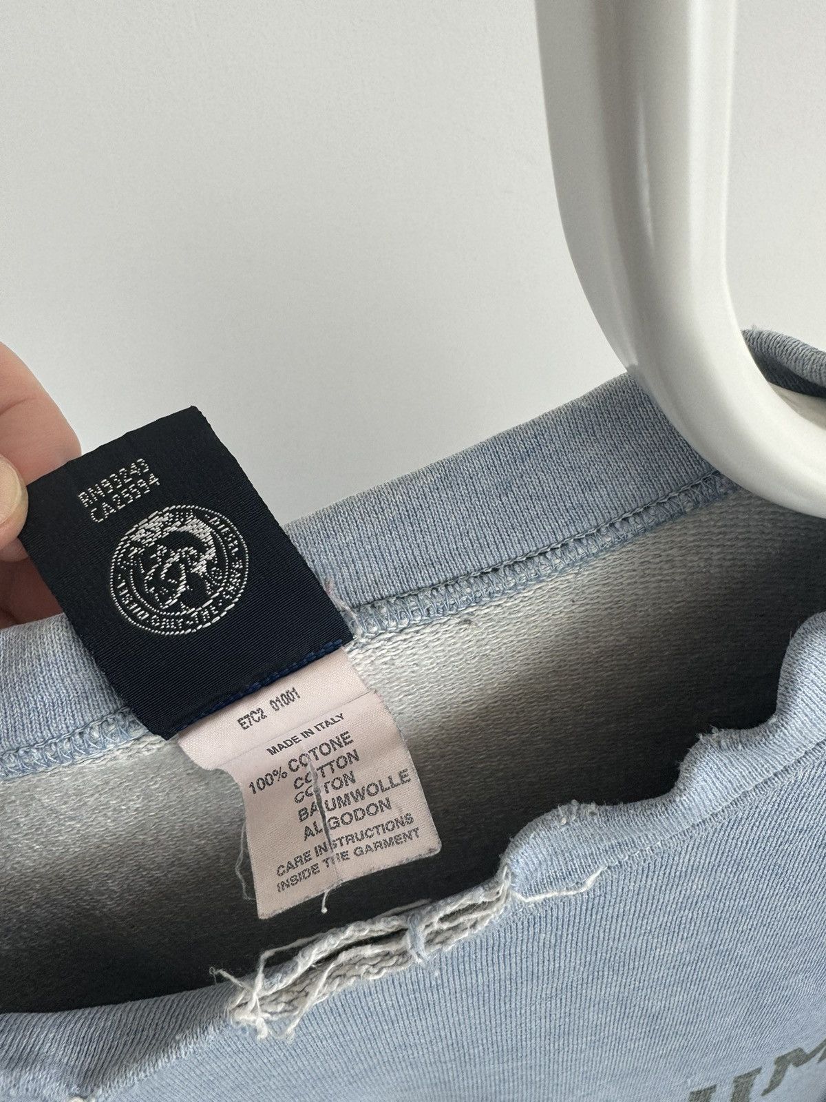 Diesel Vintage Diesel Denim Division Faded Sweatshirt Size US L / EU 52-54 / 3 - 4 Thumbnail