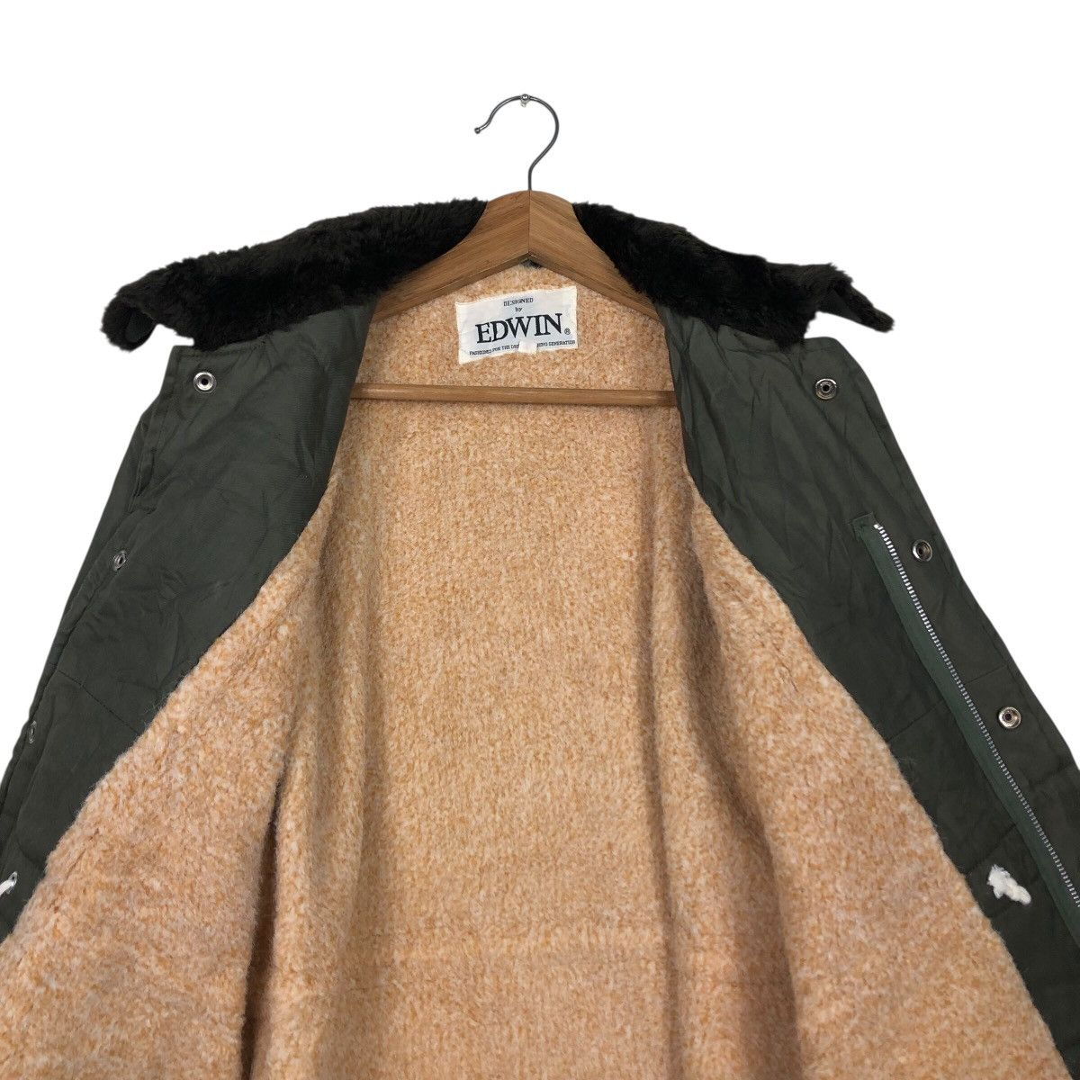 Edwin 📌Vintage Military Chore Work Jacket Edwin Blanket Fleece Size US M / EU 48-50 / 2 - 15 Thumbnail
