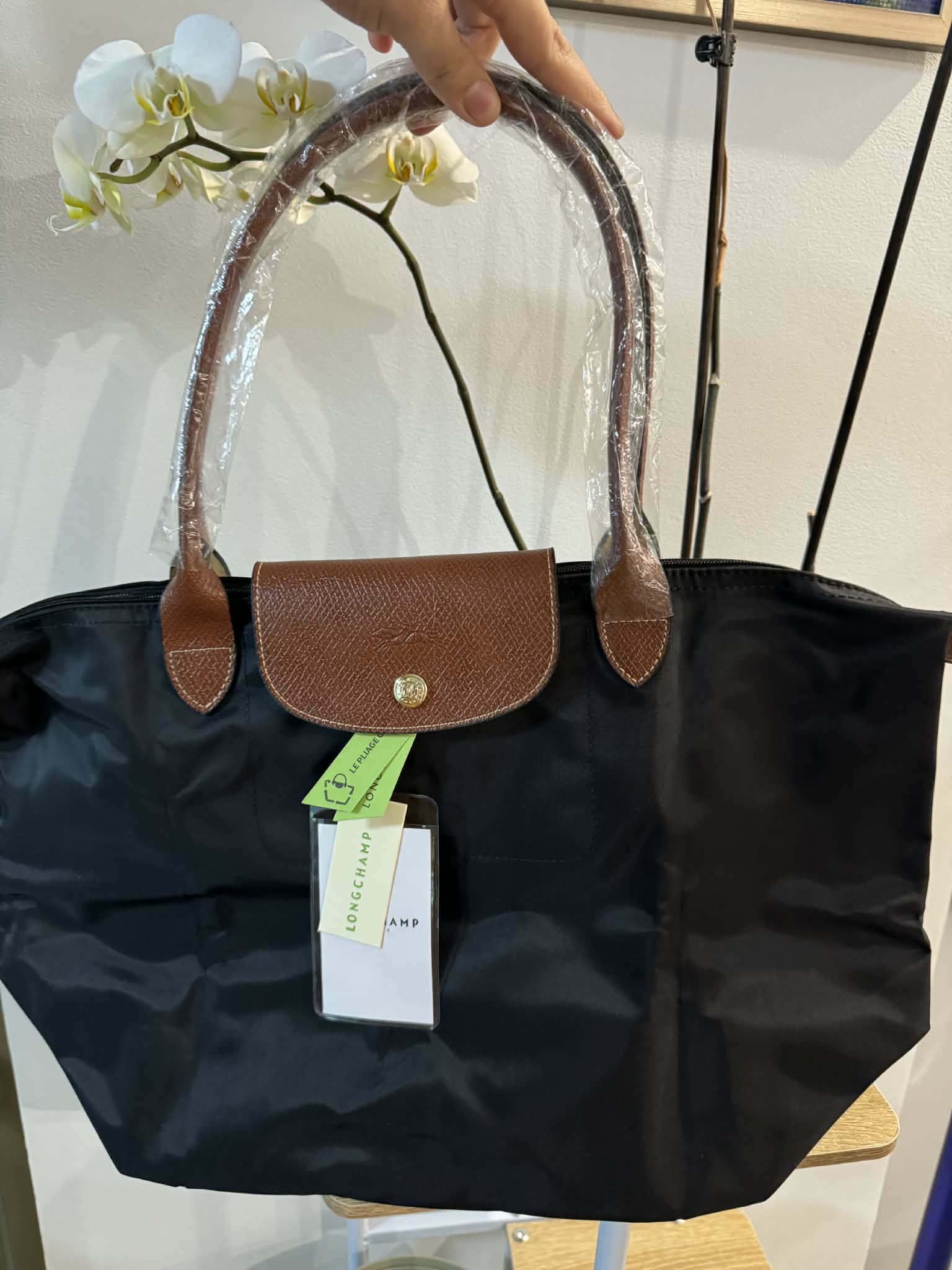 Longchamp Longchamp Le Pliage Large Tote – Black Size ONE SIZE - 2 Thumbnail